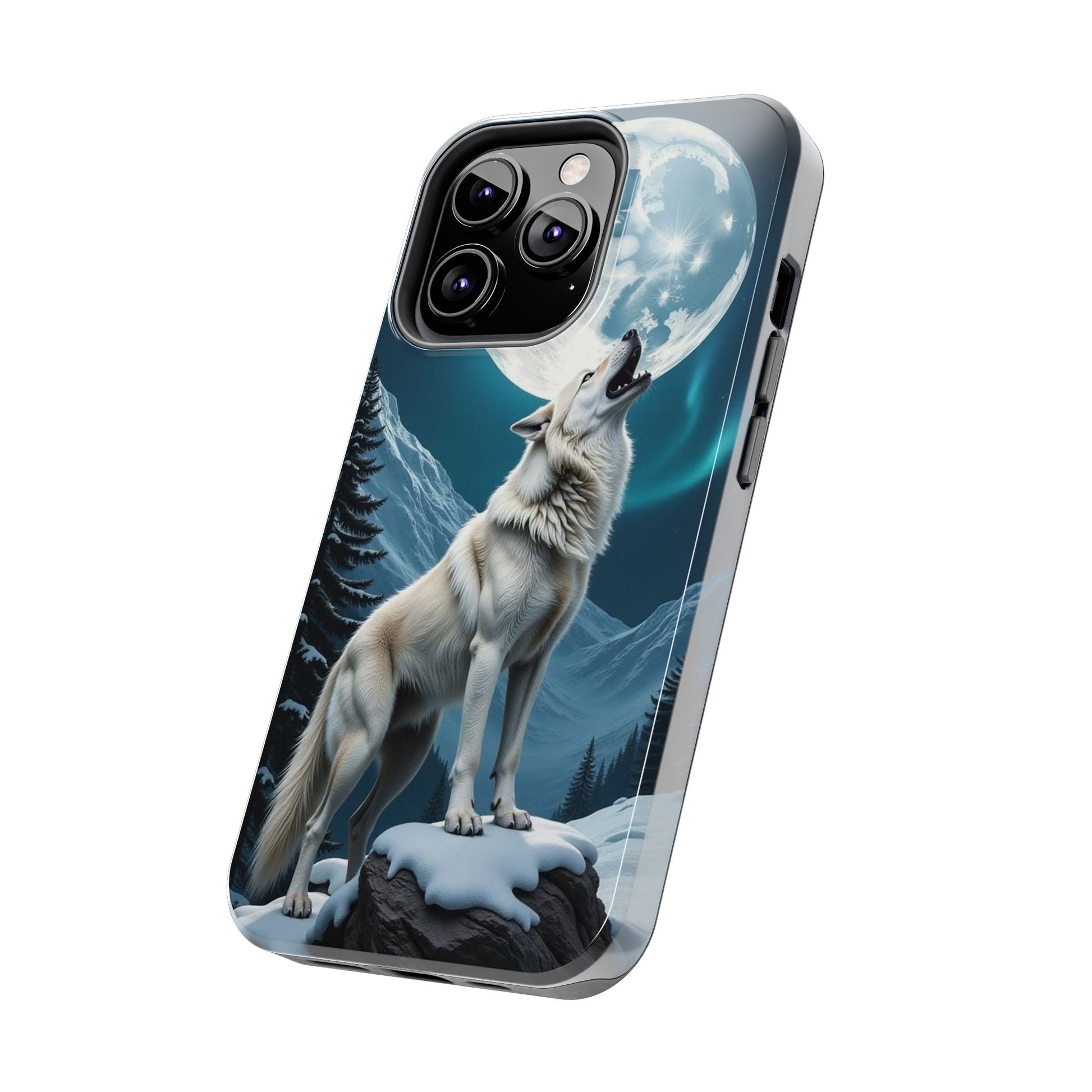 Howling Wolf Theme Phone Cases for iPhones & Samsung Phones