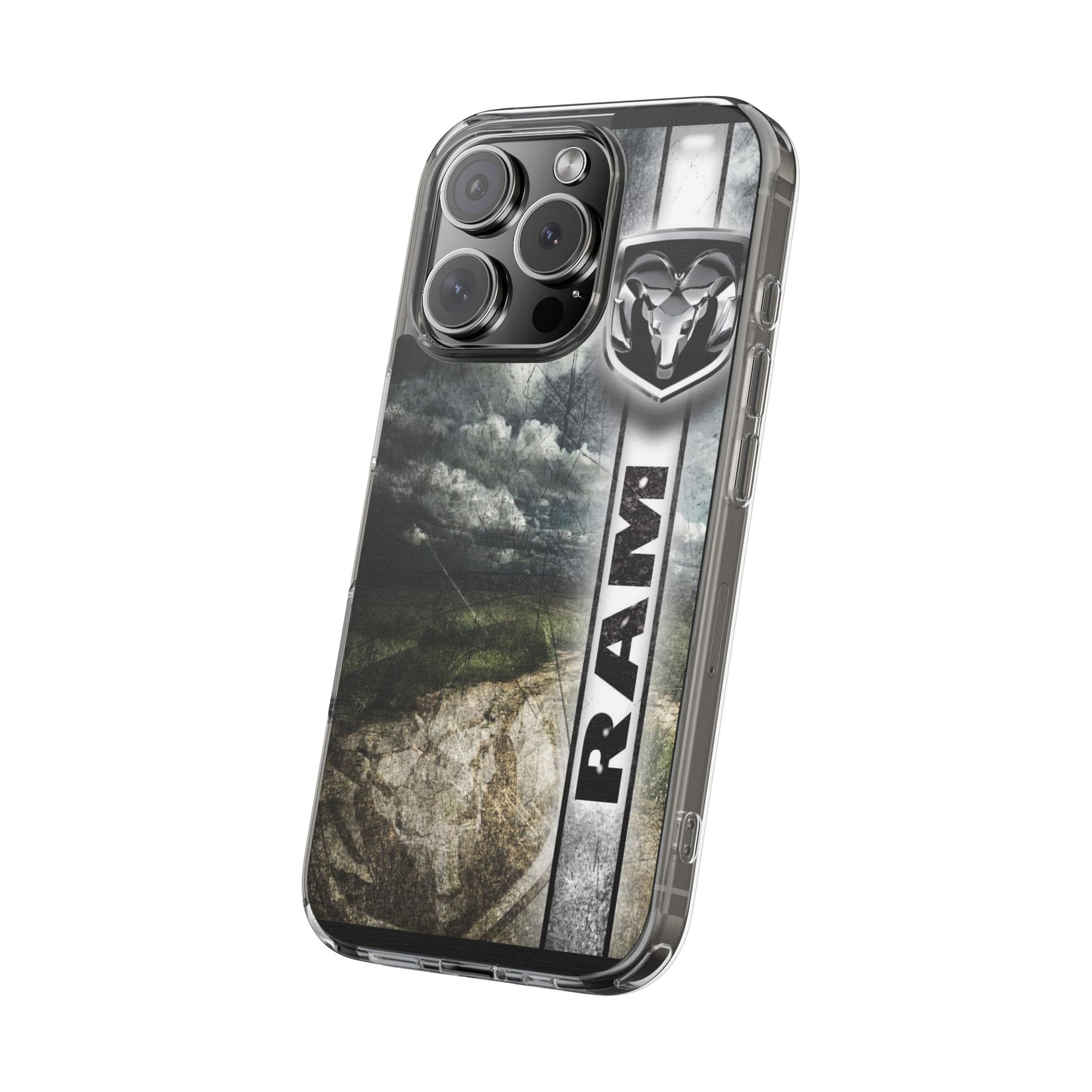 Phone Case, Dodge Ram Logo Clear Case for iPhone and Samsung, Truck Lover Gift,