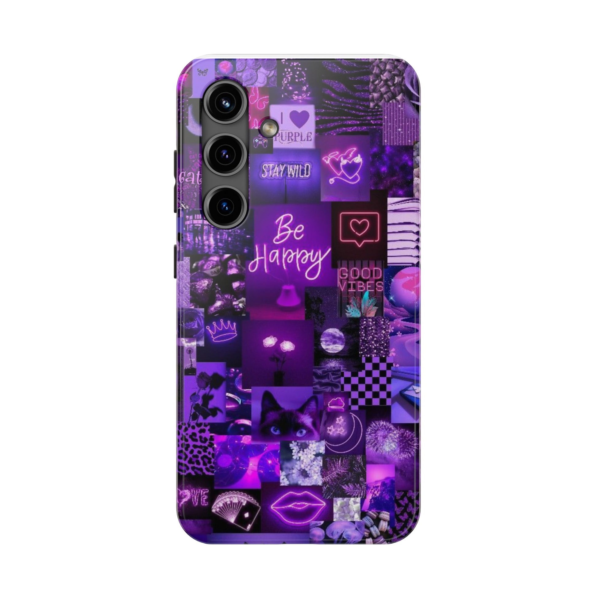 Be Happy Themed Tough Phone Cases for Iphones & Samsung Phones