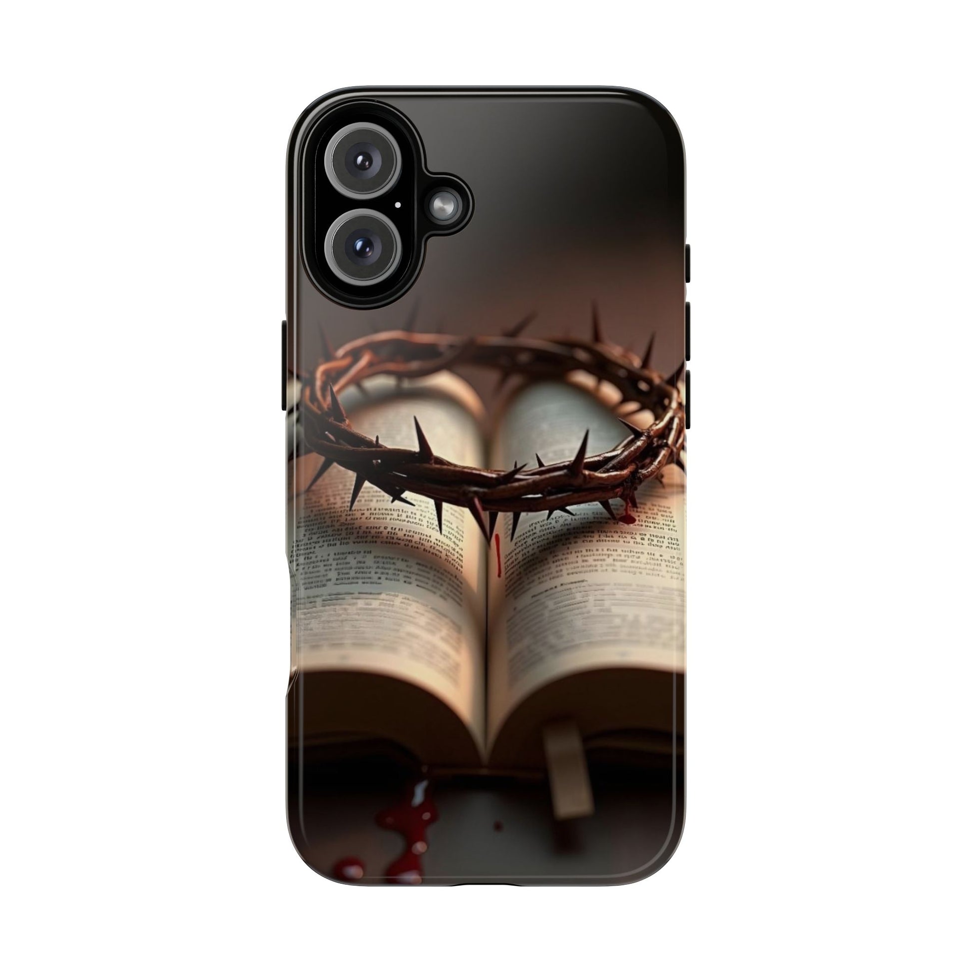 Crown of Thorns and Bible Christian Tough Cases for iPhones, Samsung, and Pixel
