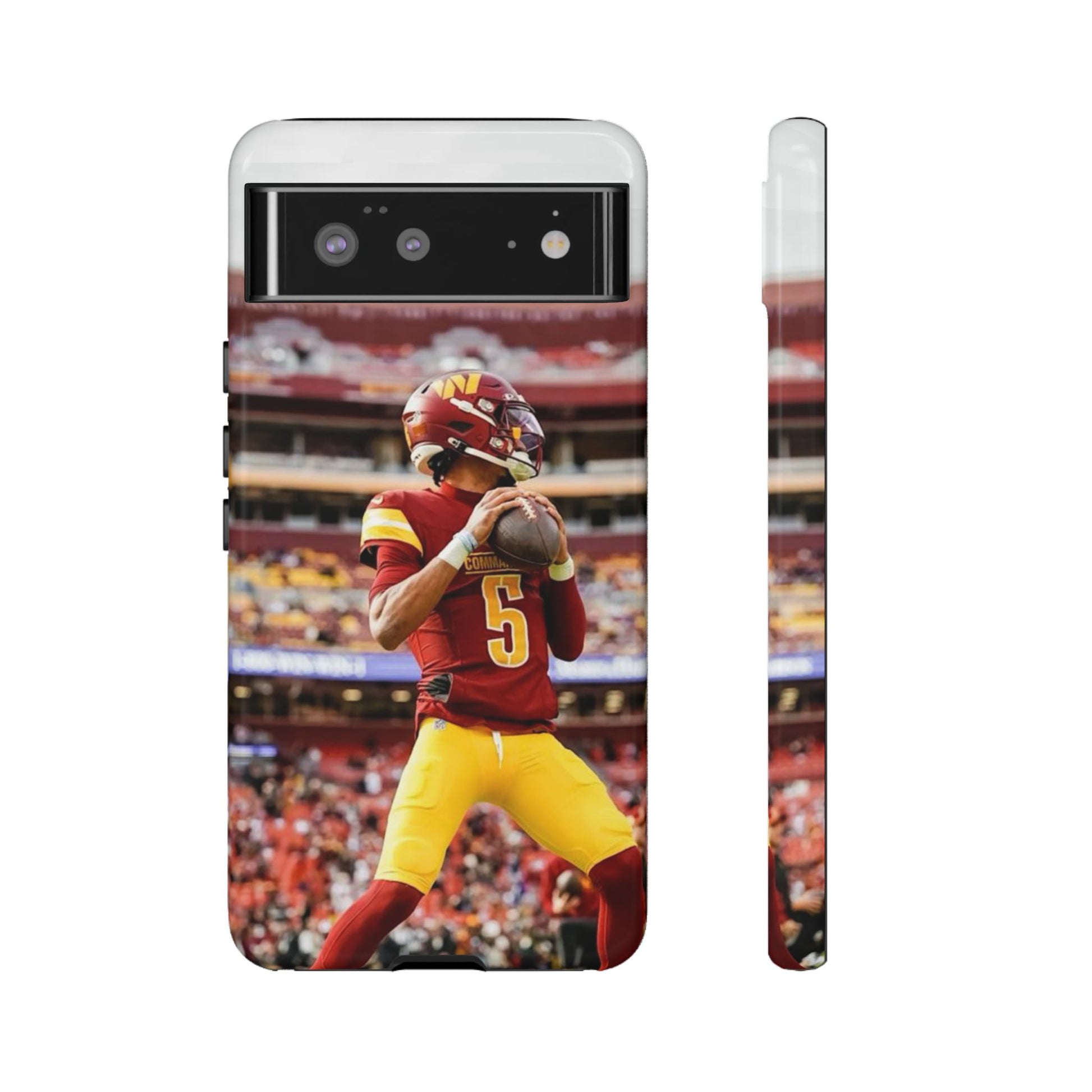 Jayden Daniels Washington Football Tough Cases for iPhones, Samsung, and Pixel