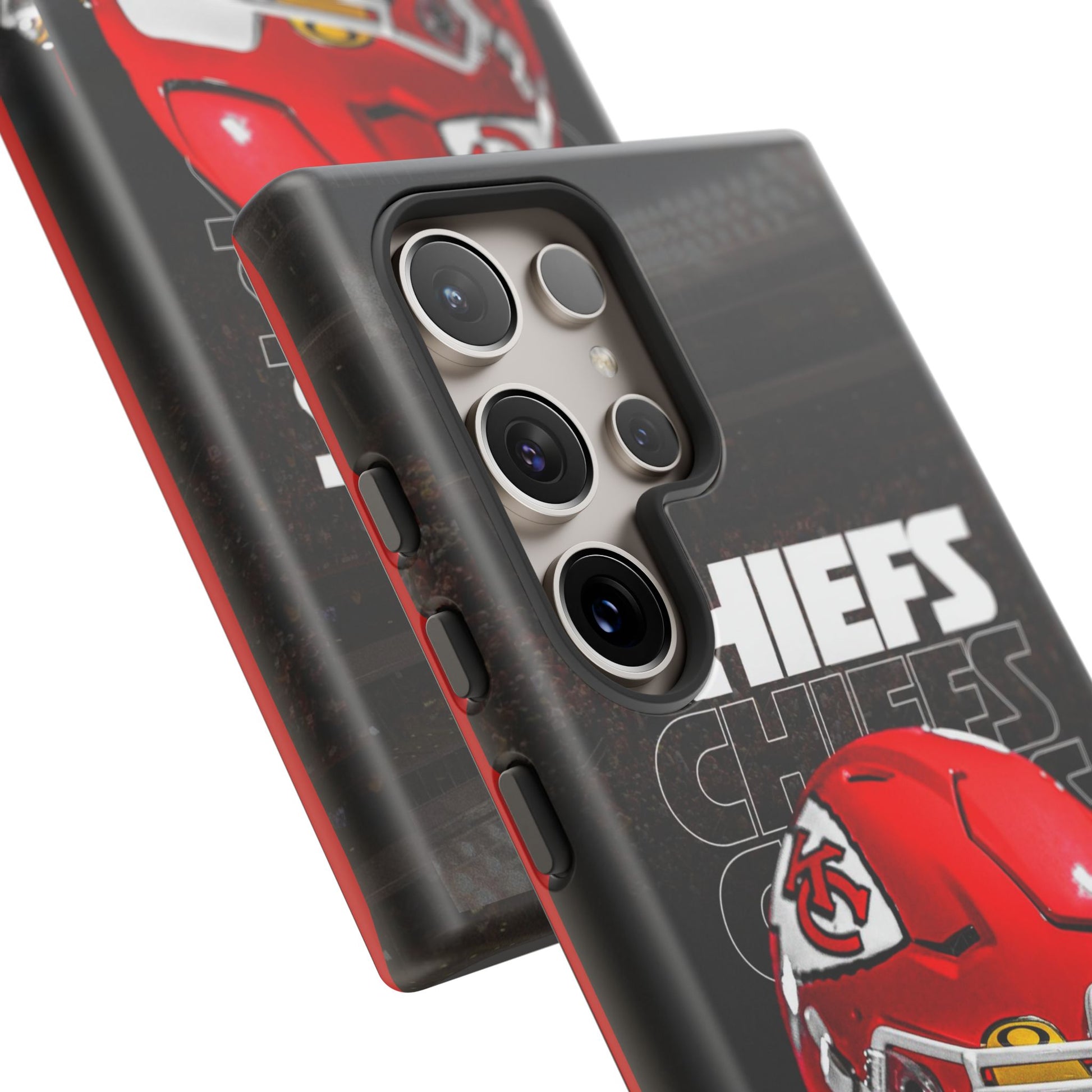 Kansas City Chiefs Football Helmet Logo Tough Cases for iPhones, Samsung, and Pixel