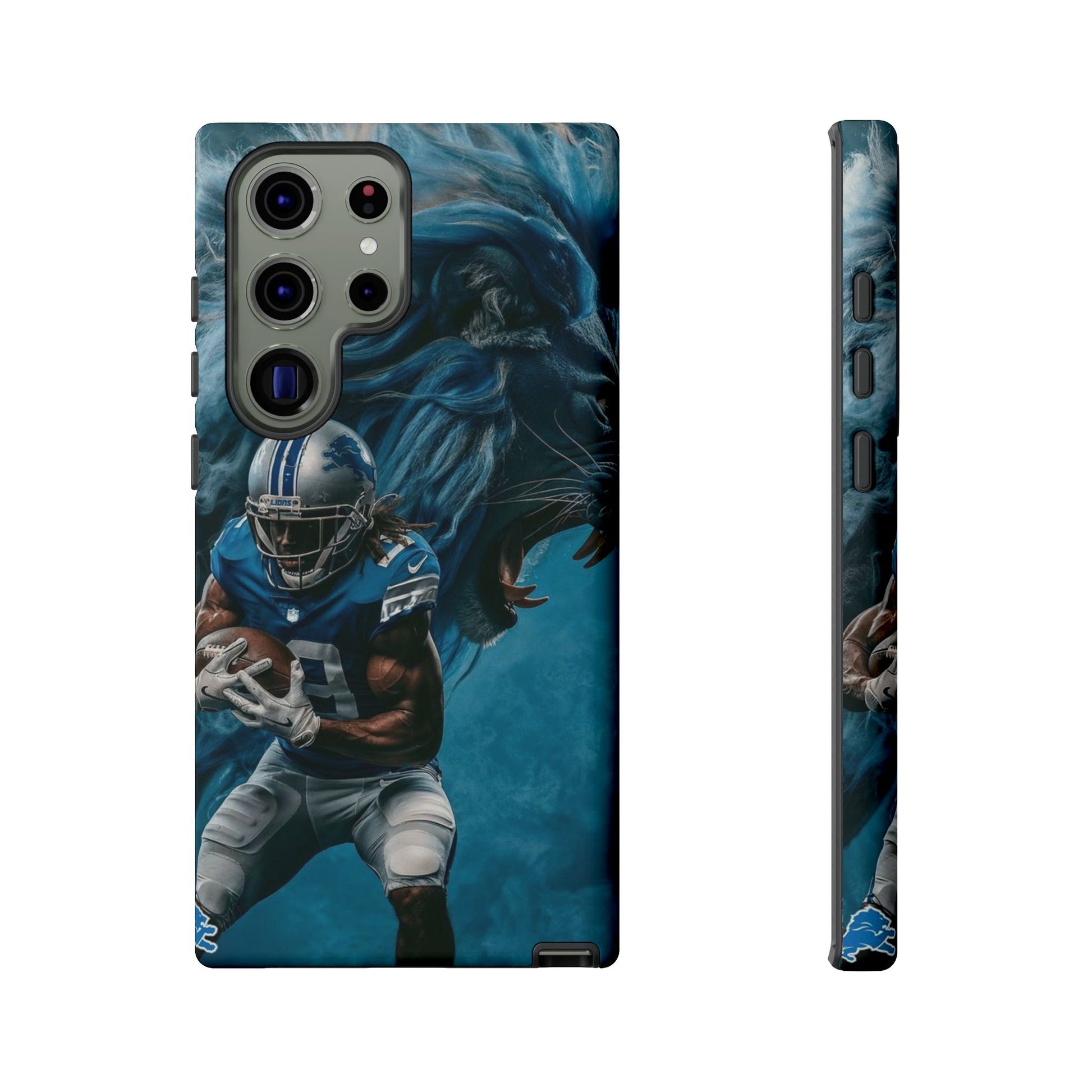 Detroit Lions Player Football Phone Case, Tough Cases for iPhones, Samsung, and Pixel