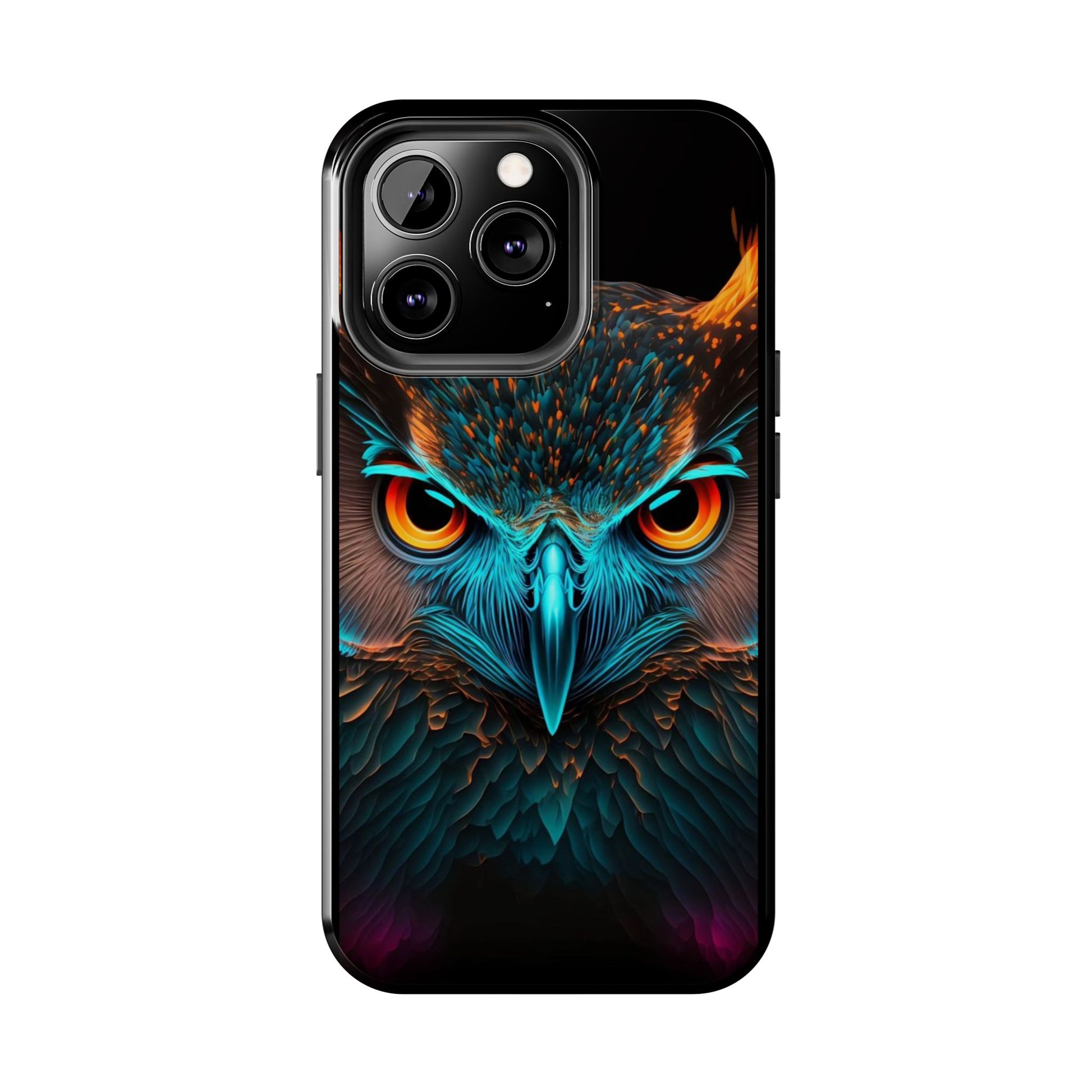 Neon Owl Theme Phone Cases for iPhones & Samsung Phones