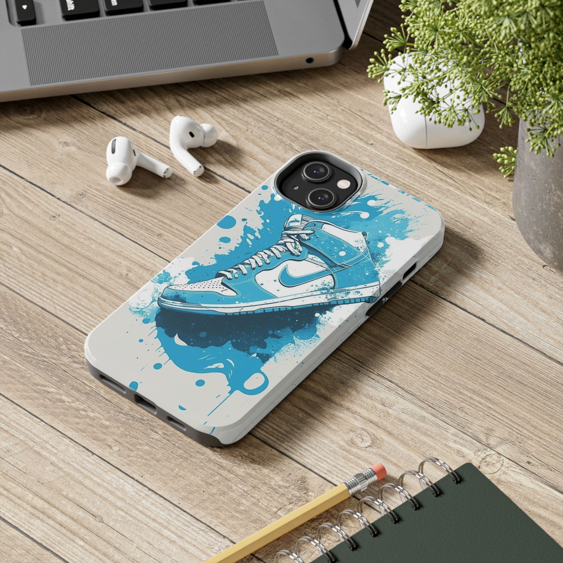 Baby Blue Jordan's Theme Phone Cases for Iphones & Samsung Phones