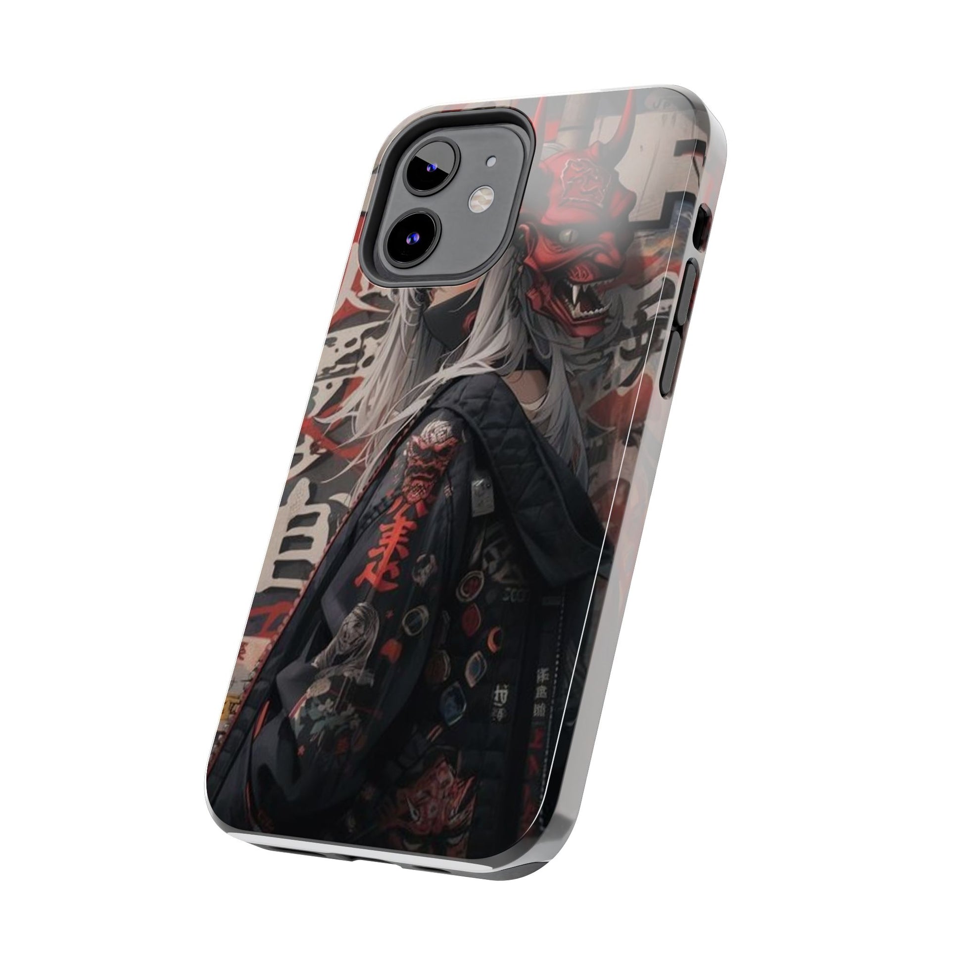 Anime Kabuki Mask Theme Phone Cases for Iphones & Samsung Durable
