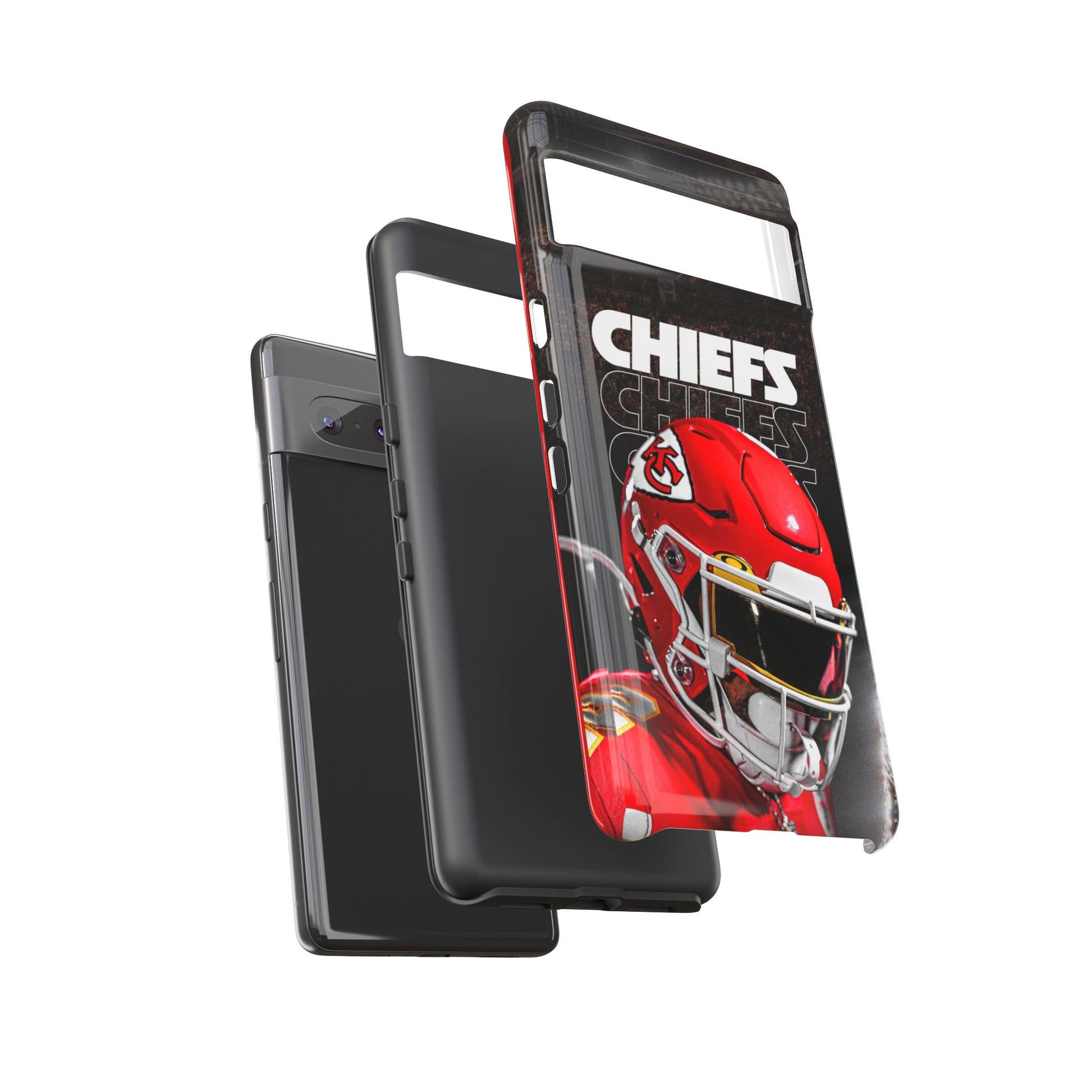 Kansas City Chiefs Football Helmet Logo Tough Cases for iPhones, Samsung, and Pixel