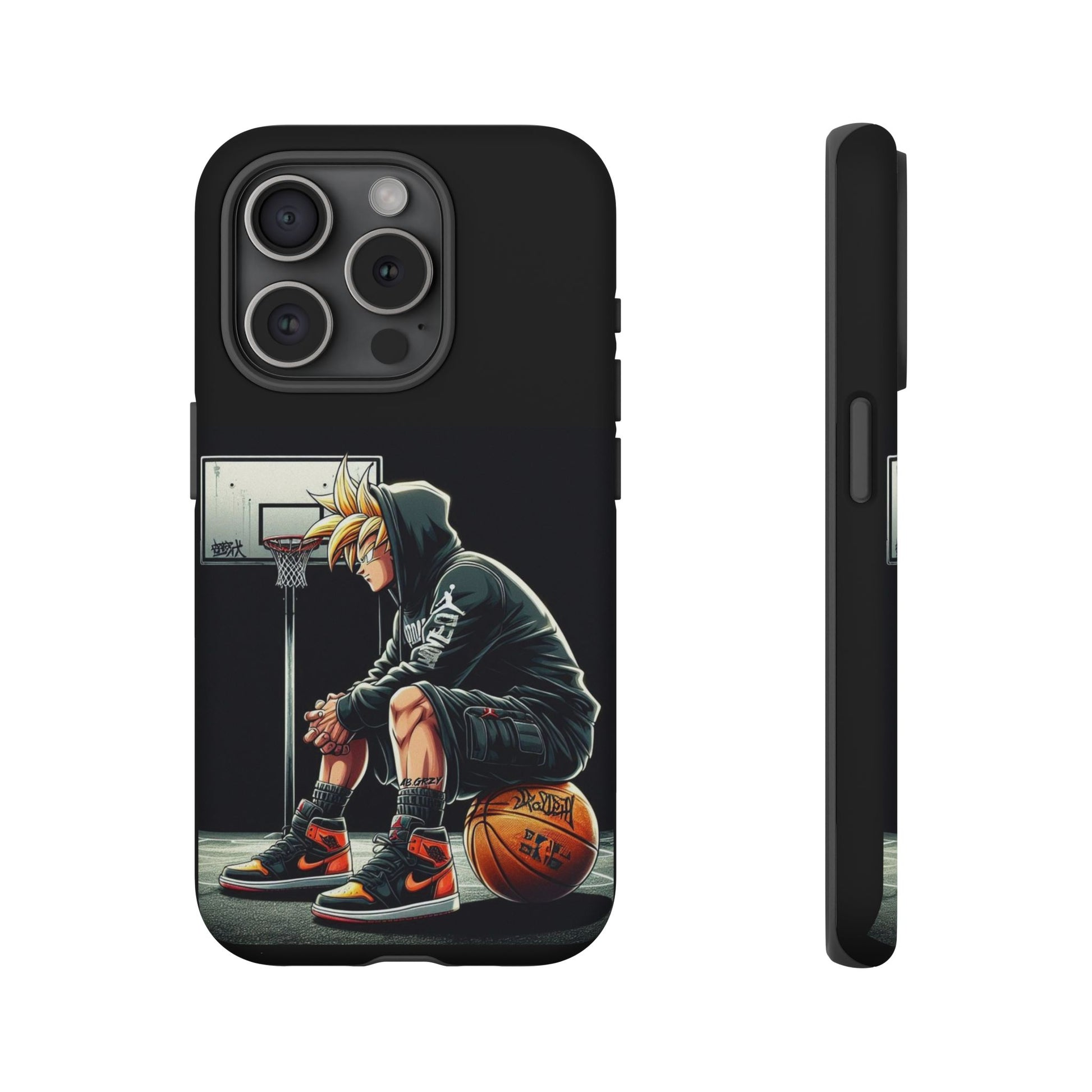 Son Goku Basketball Tough Cases for iPhones, Samsung, and Pixel