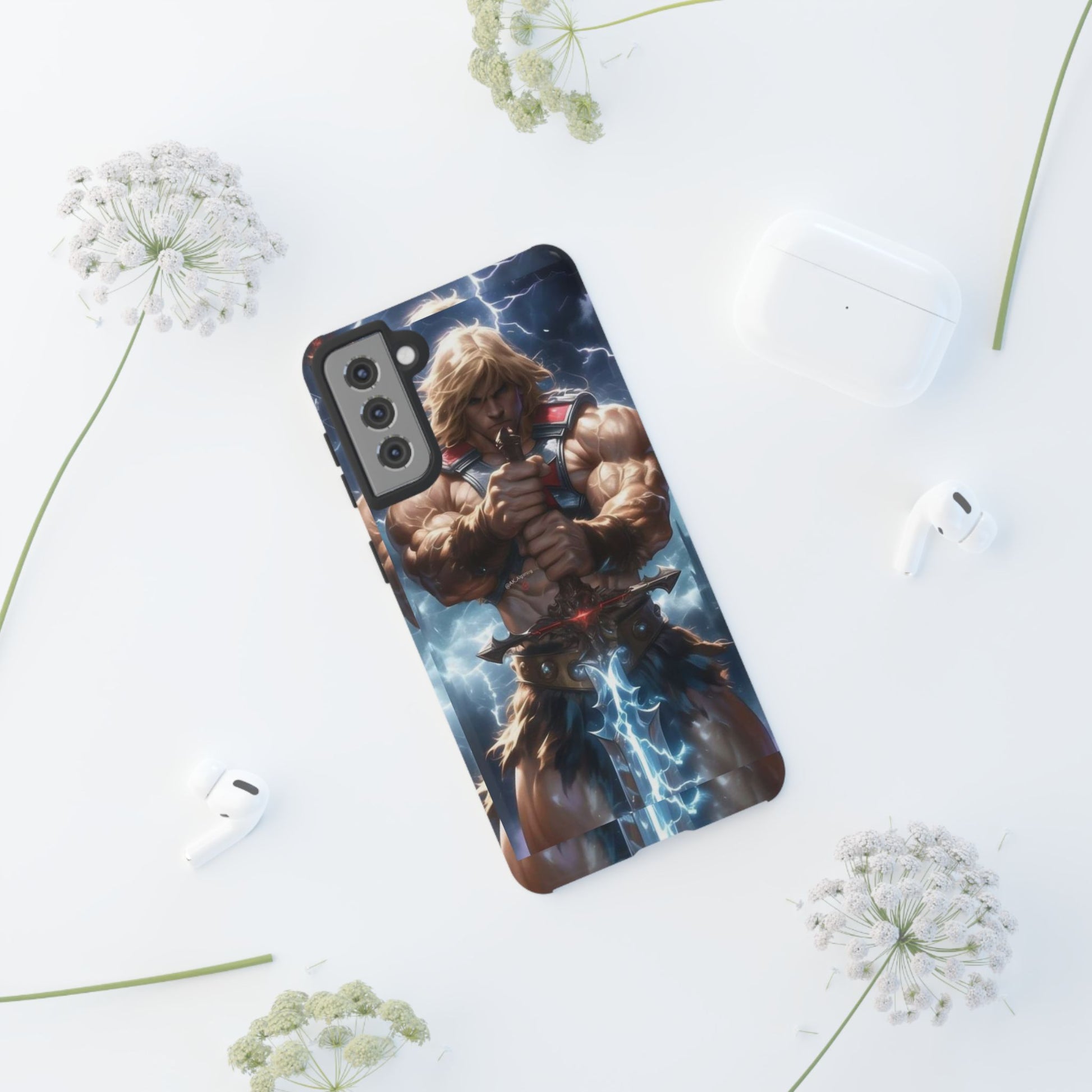 He-Man Masters of the Universe Tough Cases for iPhones, Samsung, and Pixel