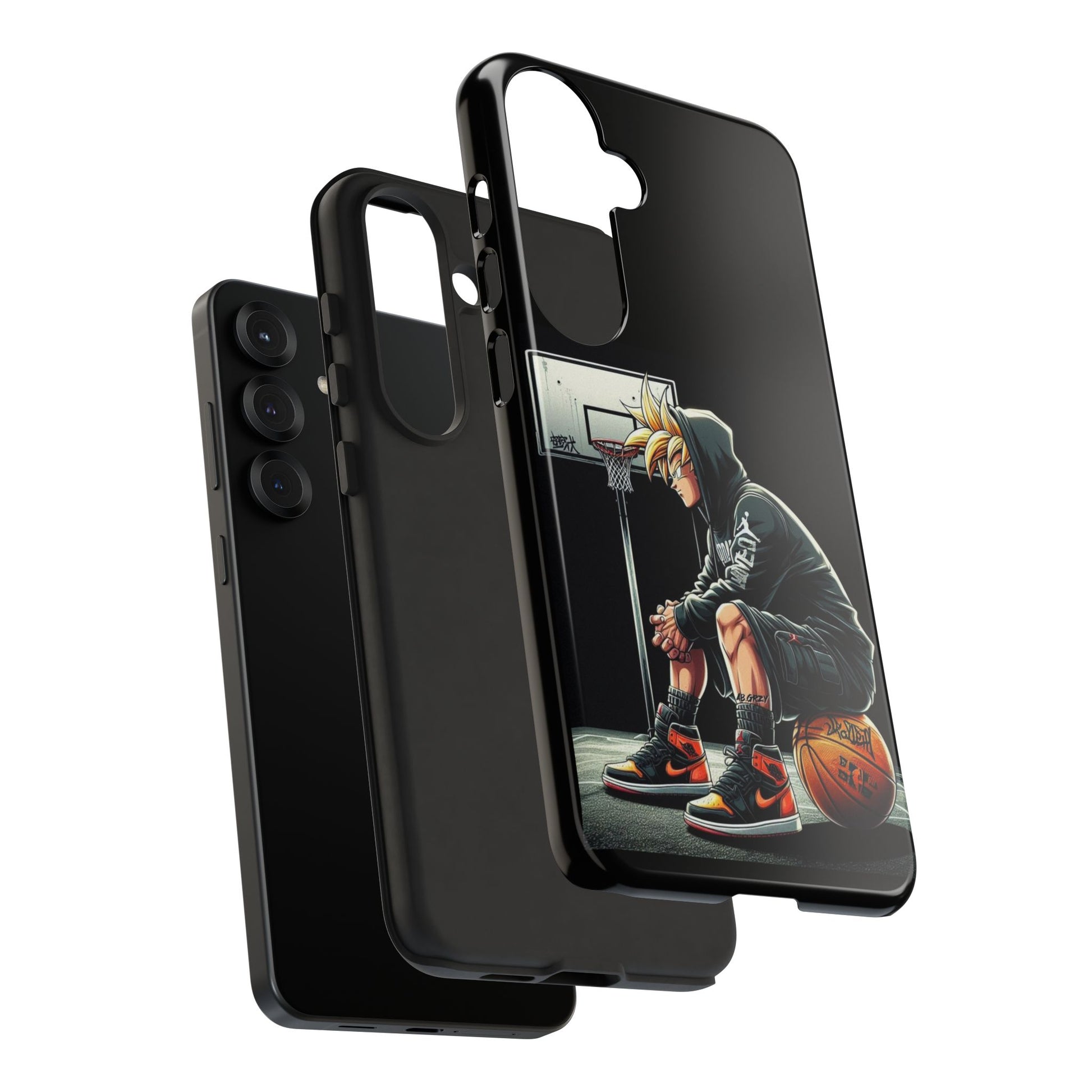 Son Goku Basketball Tough Cases for iPhones, Samsung, and Pixel