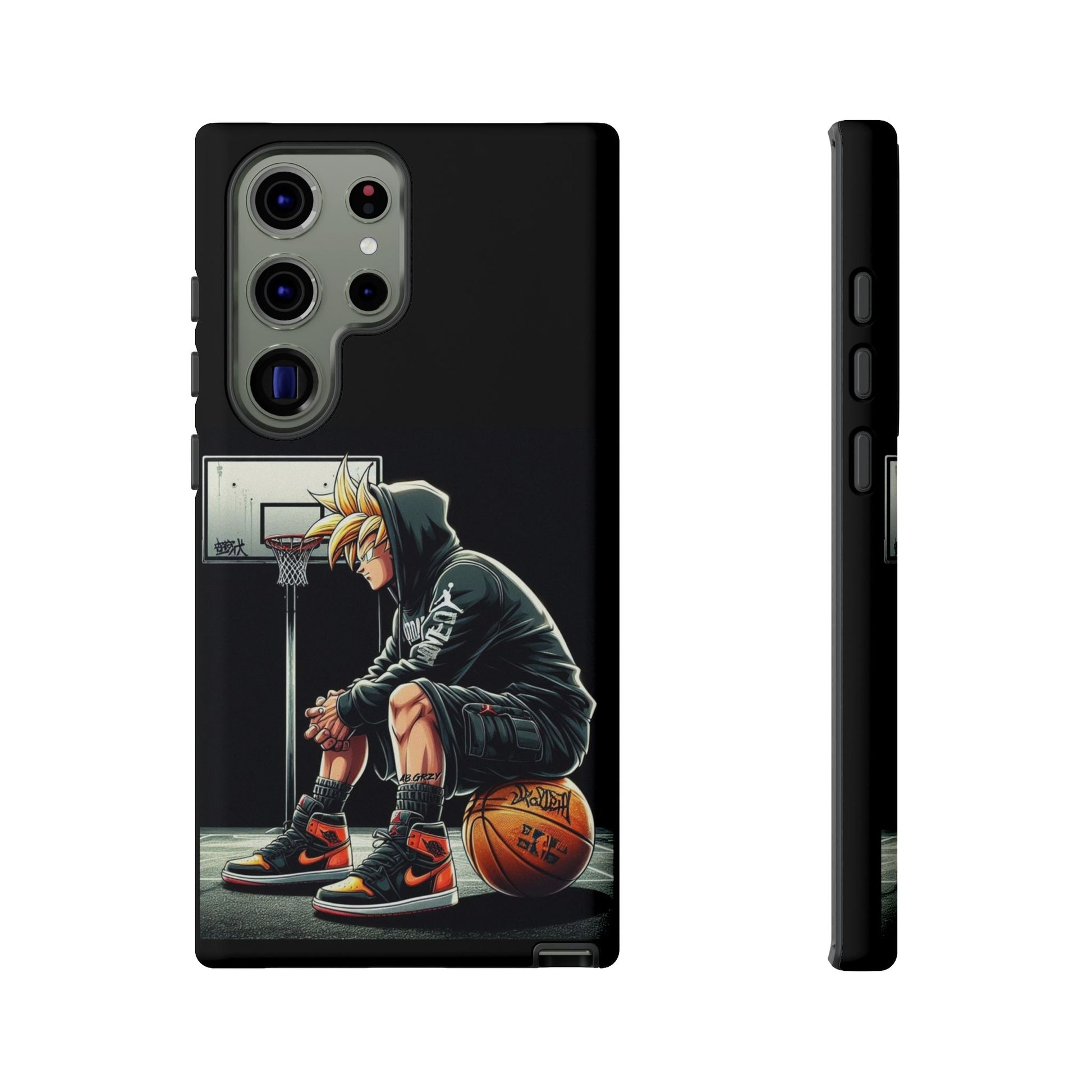 Son Goku Basketball Tough Cases for iPhones, Samsung, and Pixel