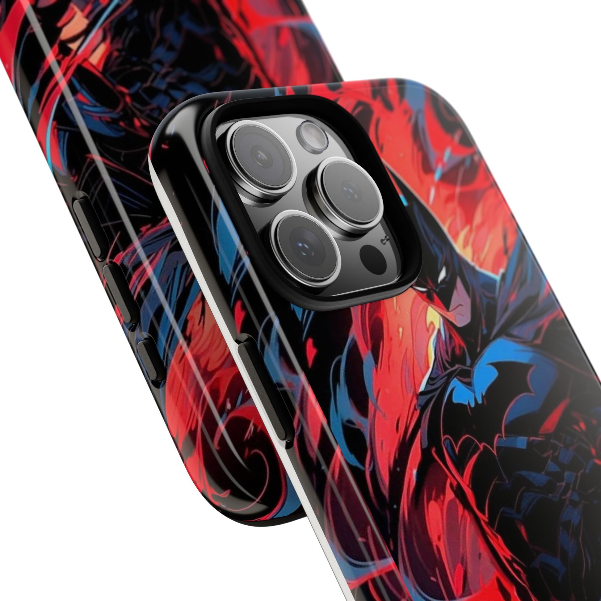 The Dark Knight Batman Art Tough Cases for iPhones, Samsung, and Pixel
