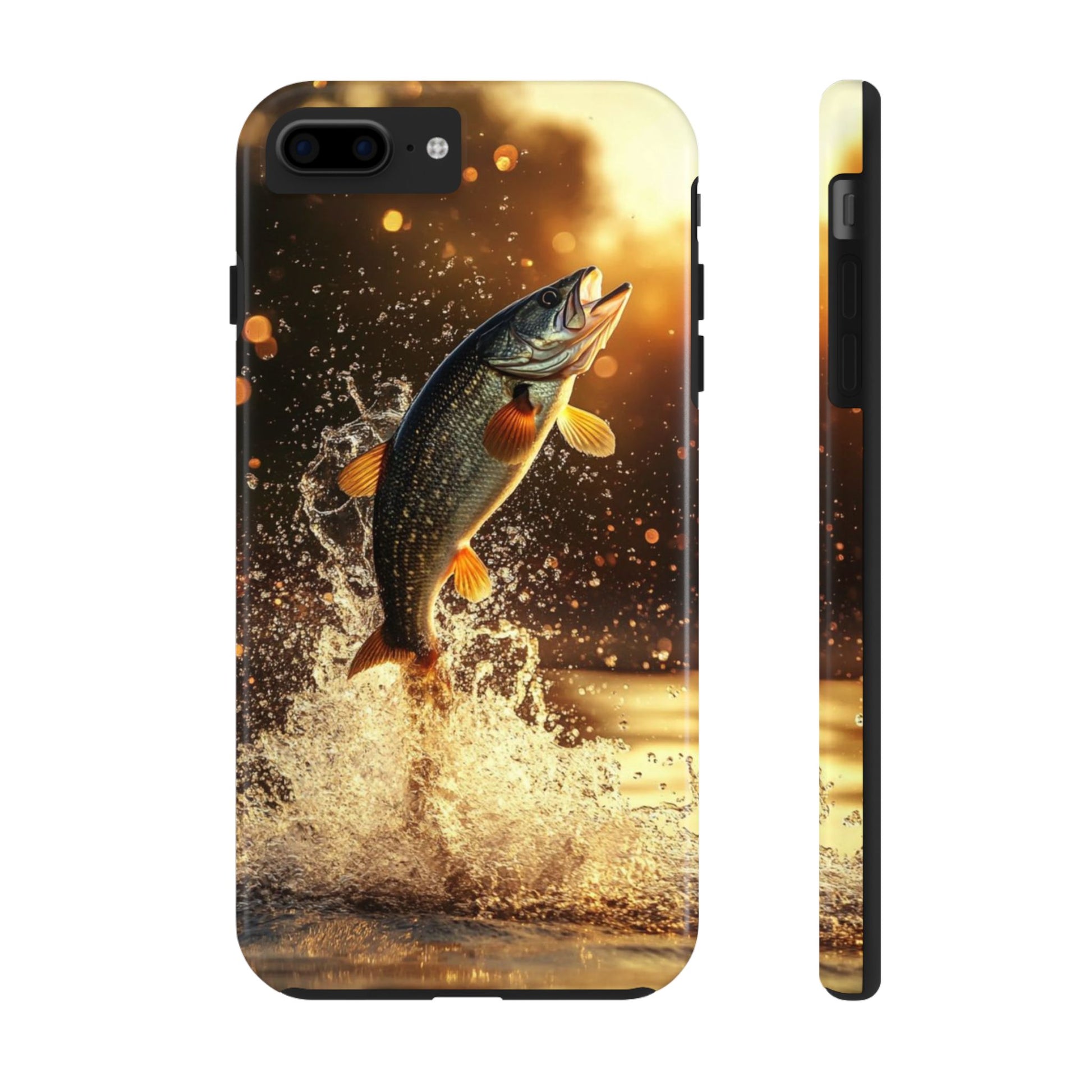 Jumping Bass Fish Theme Phone Cases for iPhones & Samsung Phones