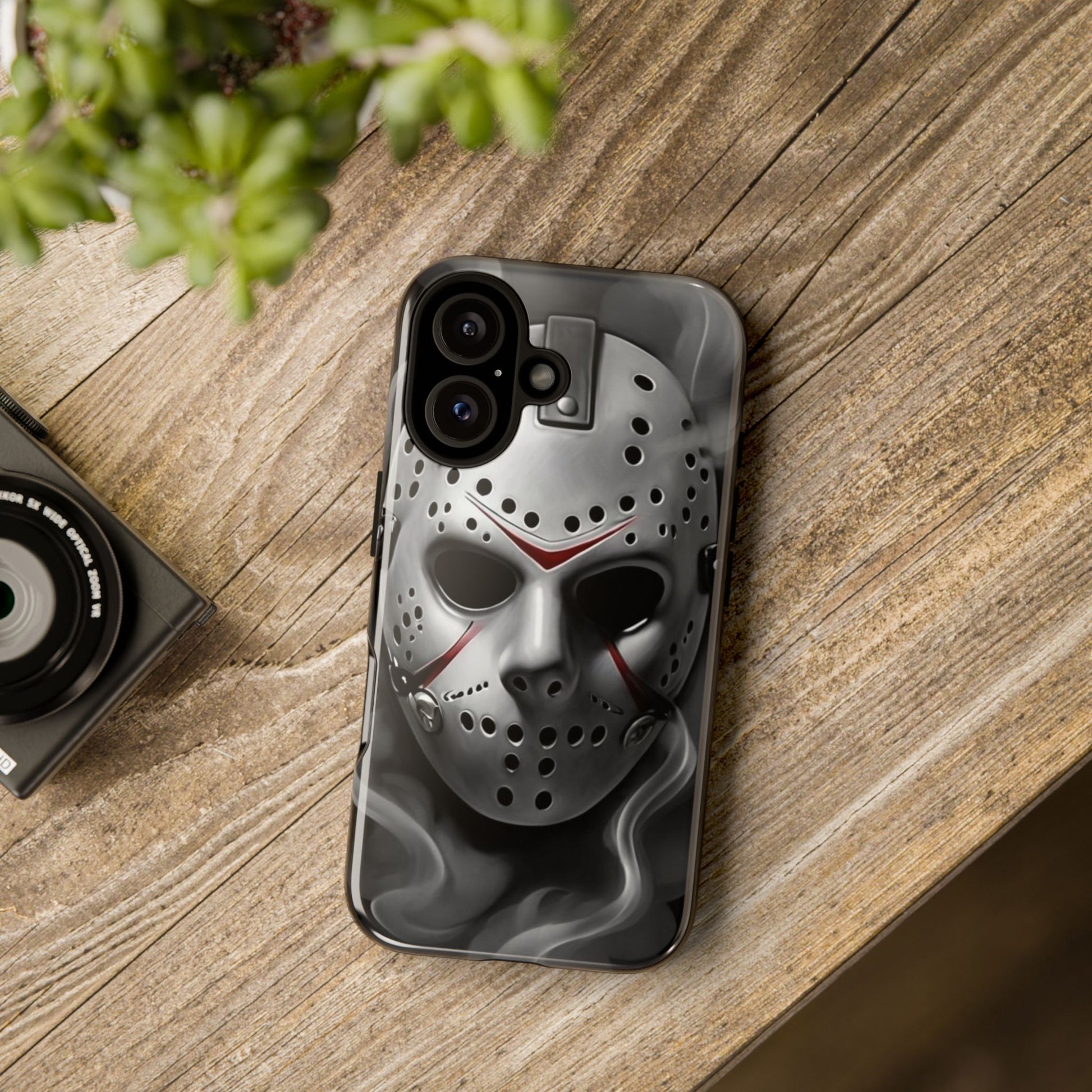 Friday the 13th Jason's Mask Tough Cases for iPhones, Samsung, and Pixel