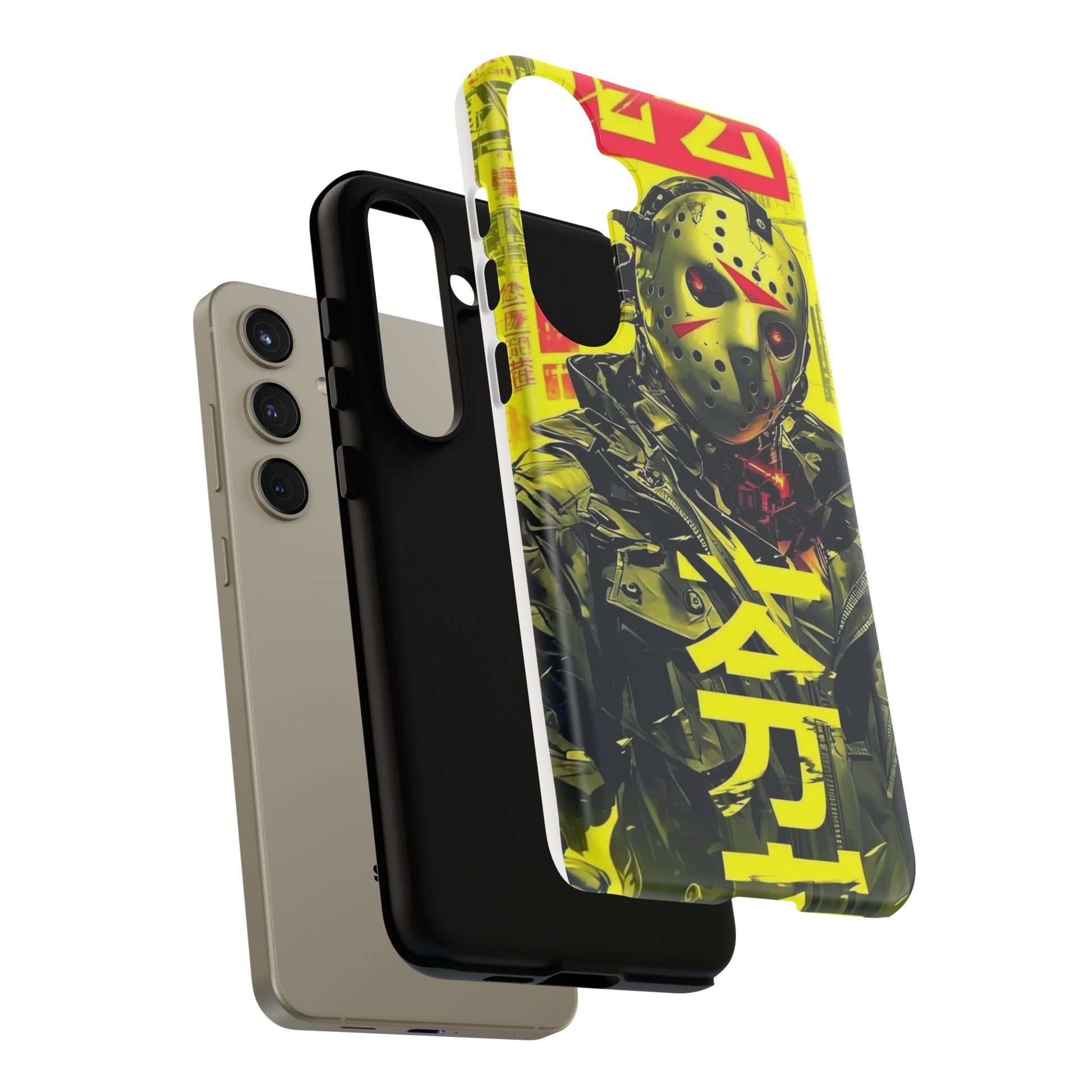 Cyberpunk X Jason Voorhees Tough Cases for iPhones, Samsung, and Pixel