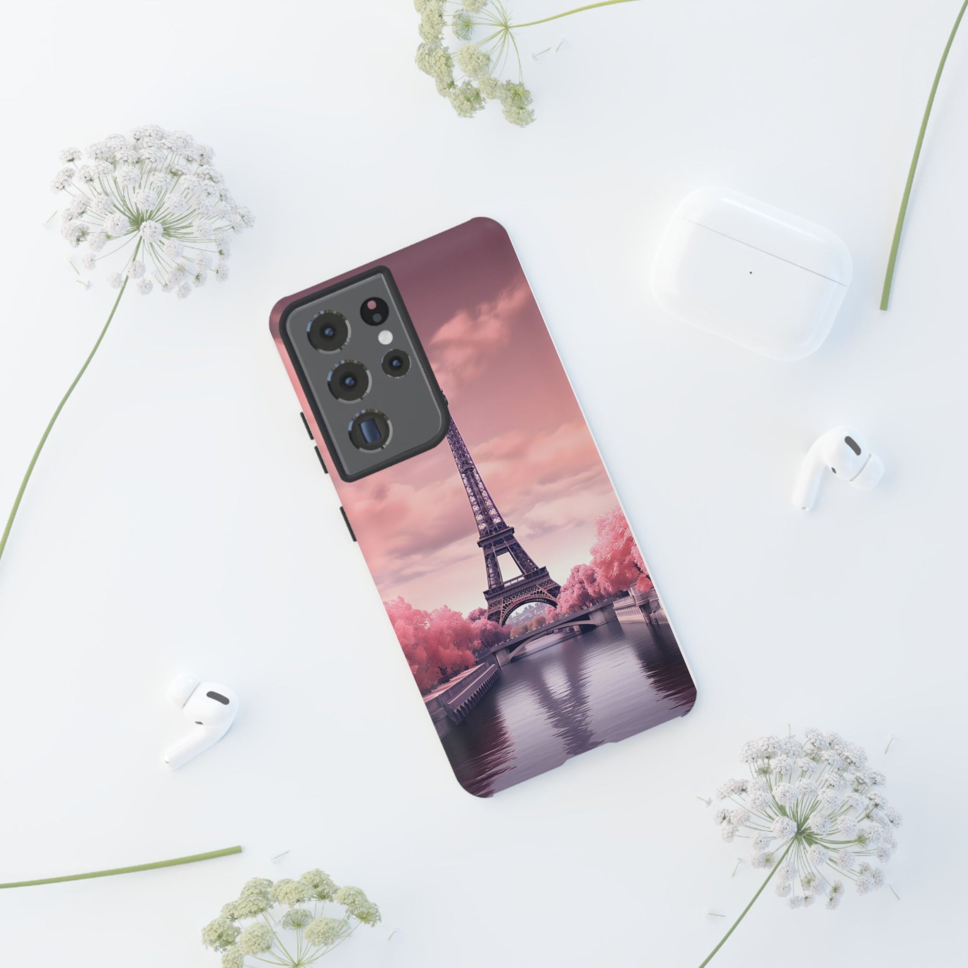 Eiffel Tower Paris Tough Cases for iPhones, Samsung, and Pixel
