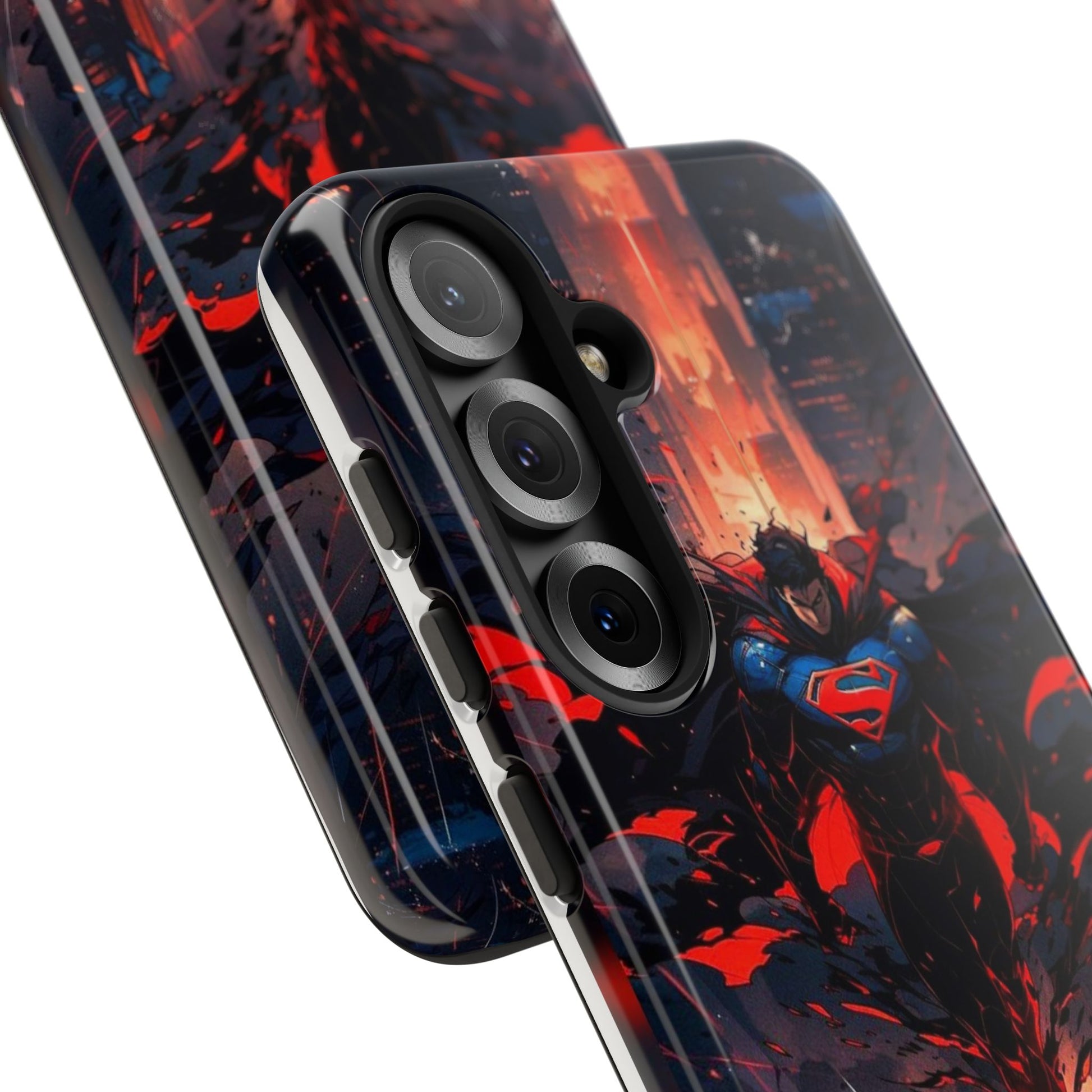 Anime Superman Tough Cases for iPhones, Samsung, and Pixel