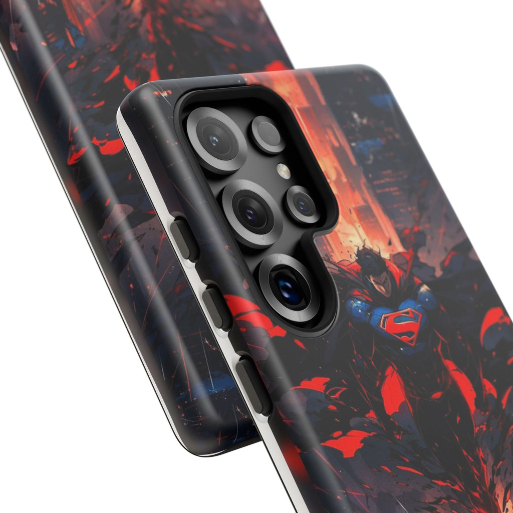 Anime Superman Tough Cases for iPhones, Samsung, and Pixel