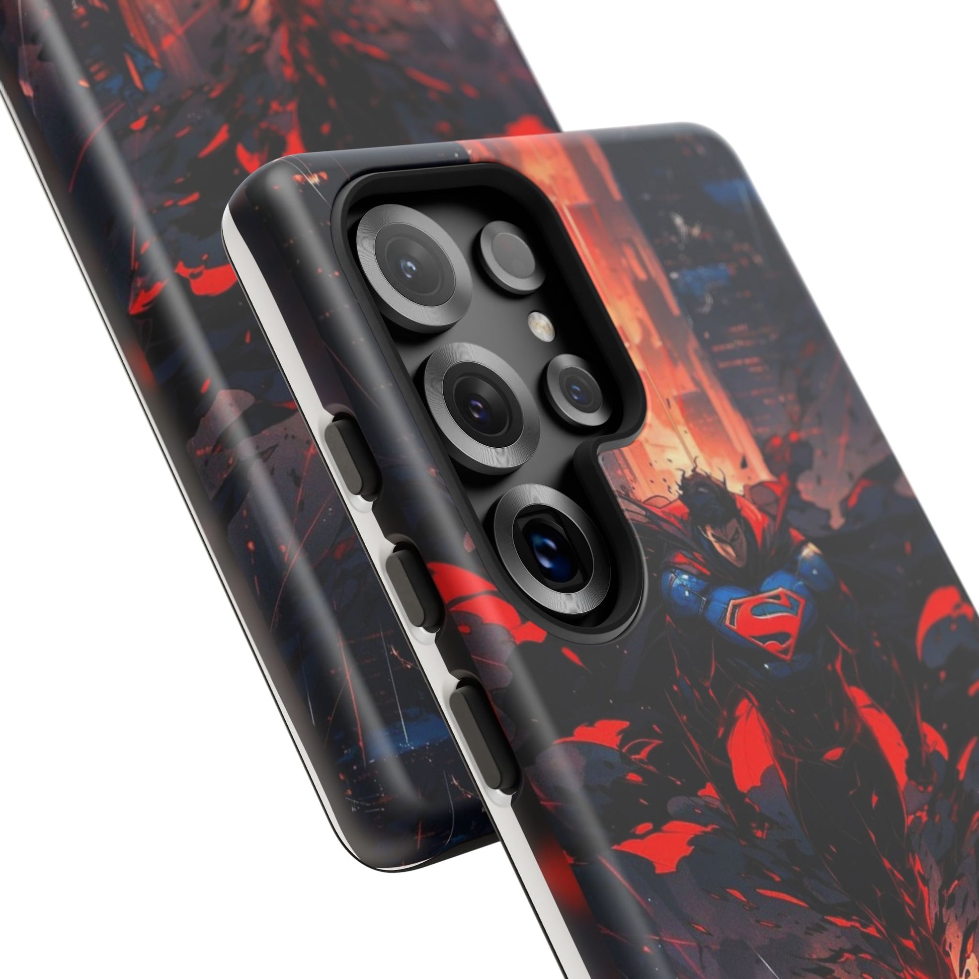 Anime Superman Tough Cases for iPhones, Samsung, and Pixel