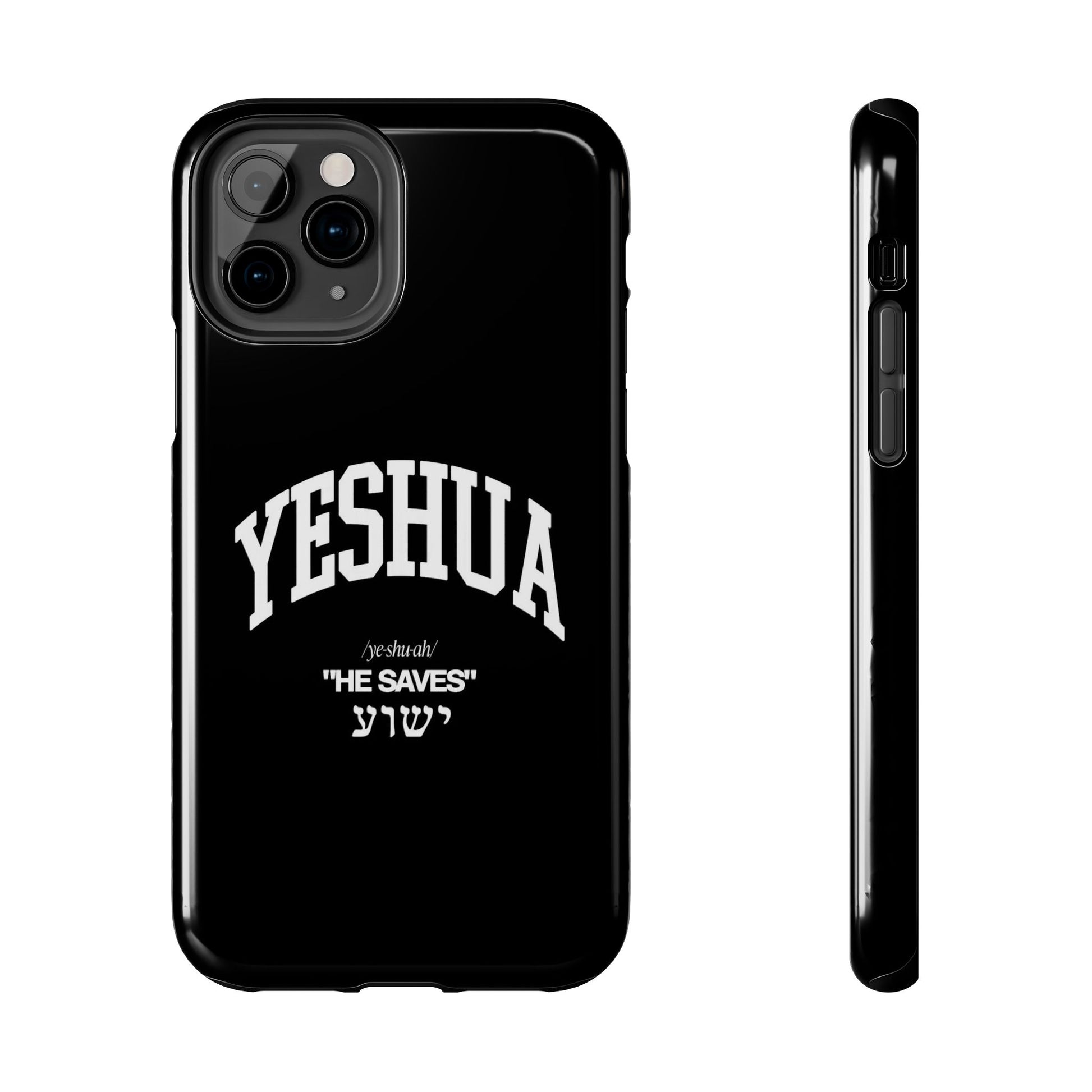 Yeshua He Saves Christian Theme Phone Cases for iPhones & Samsung Phones