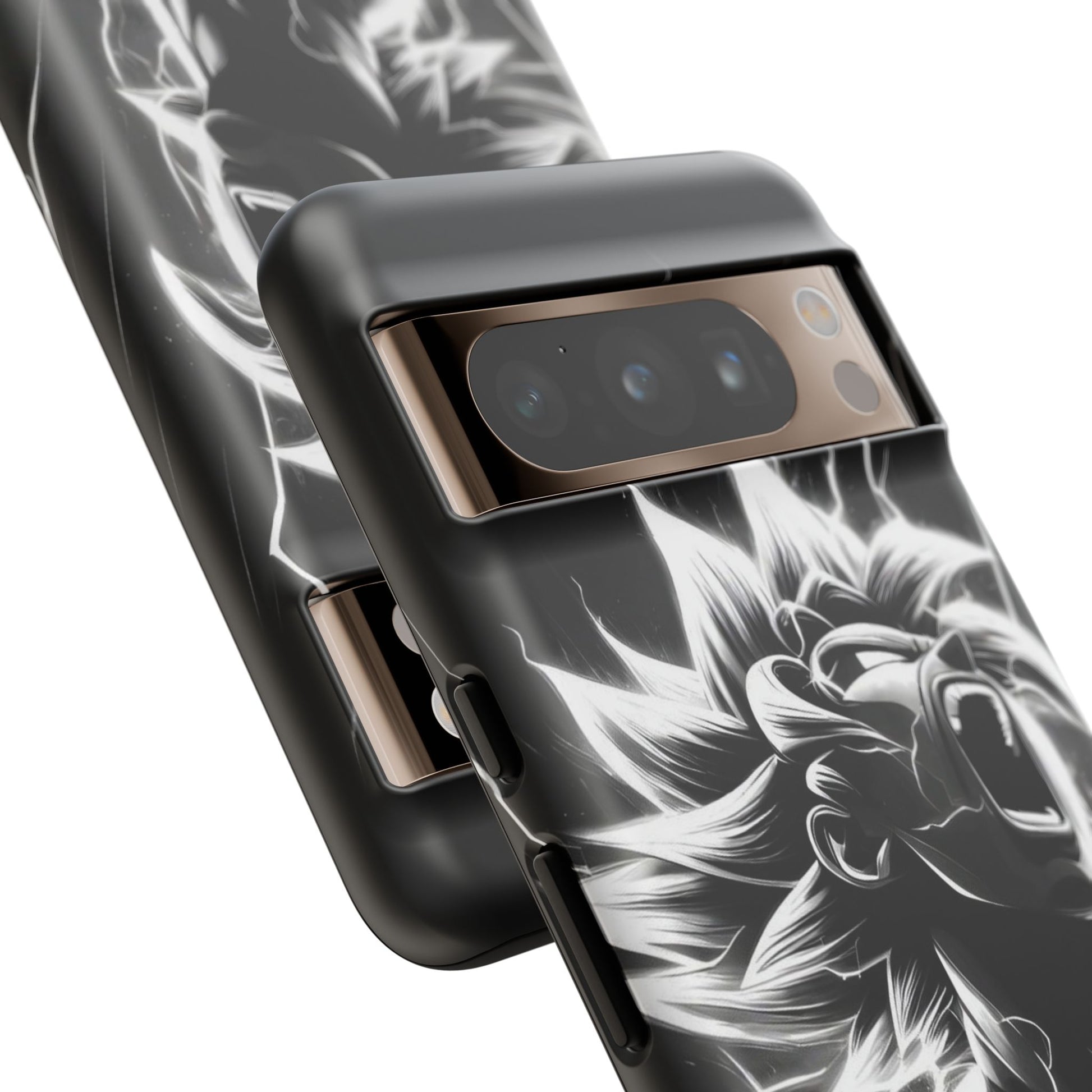 Anime Saiyan Rage Dragon ball Z Tough Cases for iPhones, Samsung, and Pixel