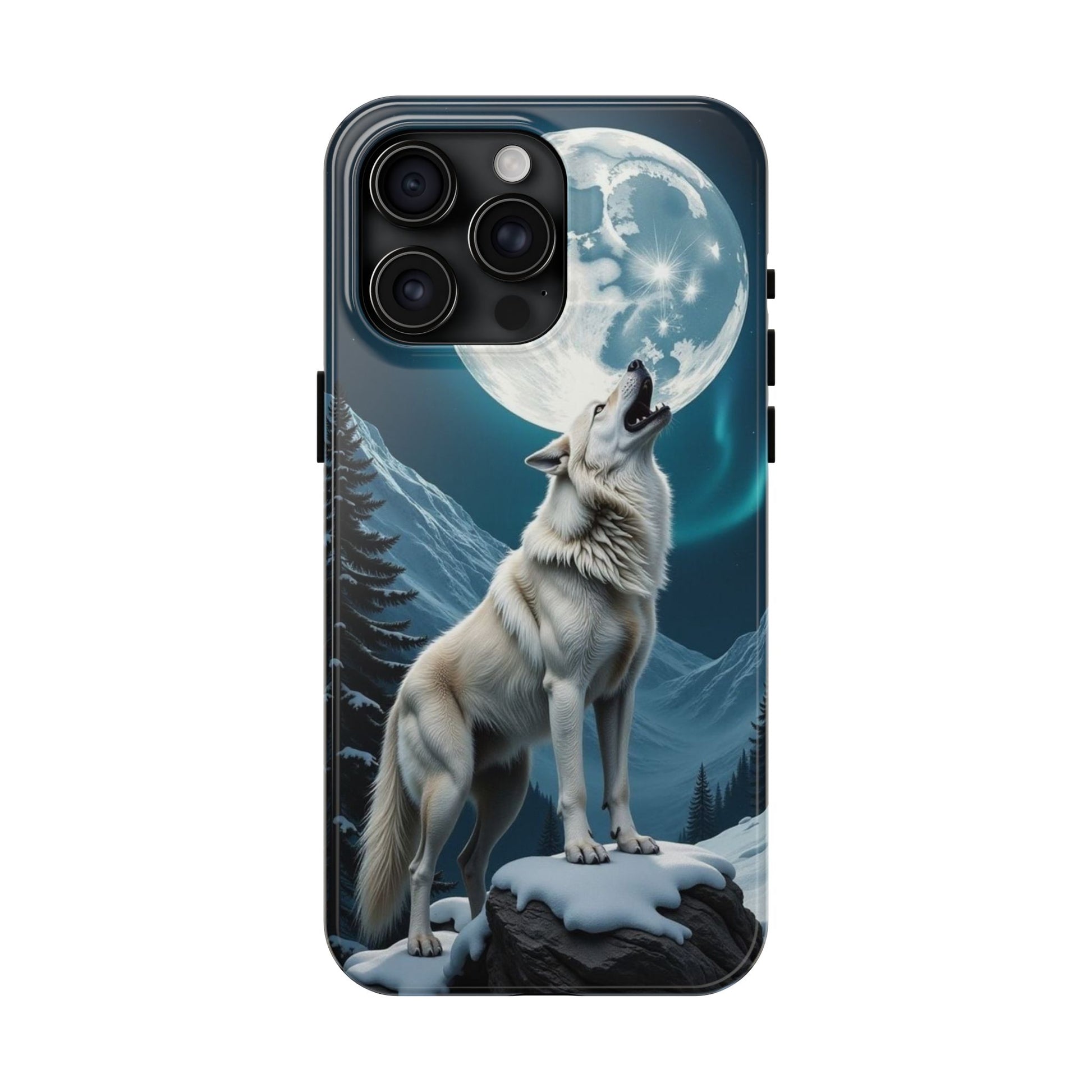 Howling Wolf Theme Phone Cases for iPhones & Samsung Phones