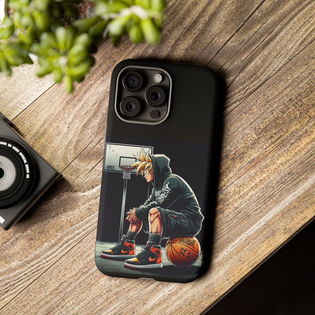 Son Goku Basketball Tough Cases for iPhones, Samsung, and Pixel