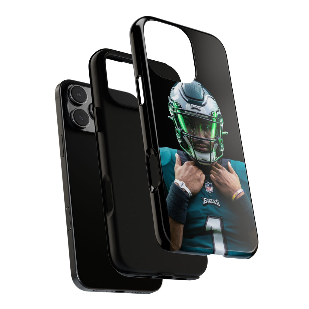 Eagles Football Jalen Hurts Tough Cases for iPhones, Samsung, and Pixel