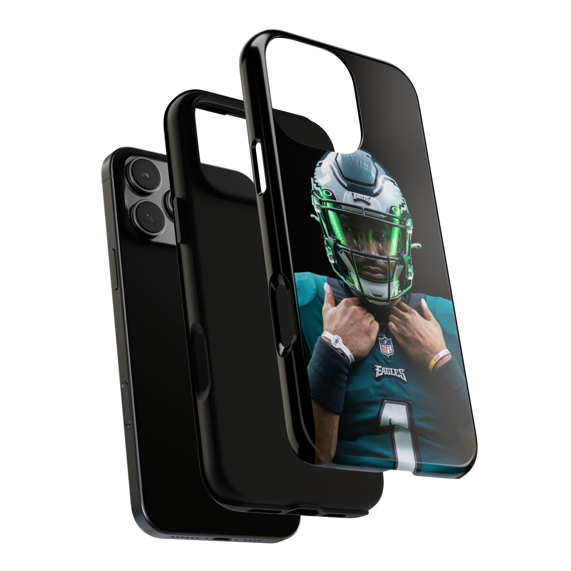 Eagles Football Jalen Hurts Tough Cases for iPhones, Samsung, and Pixel