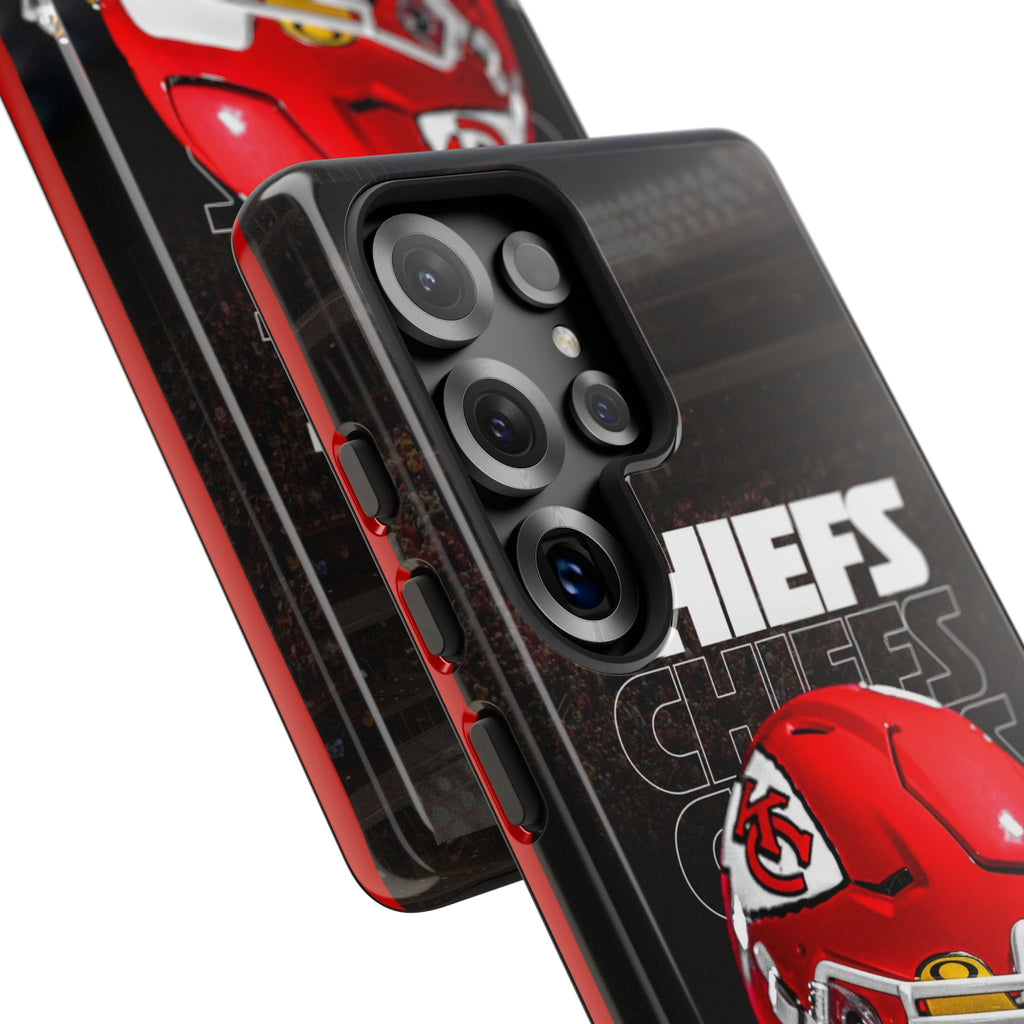 Kansas City Chiefs Football Helmet Logo Tough Cases for iPhones, Samsung, and Pixel