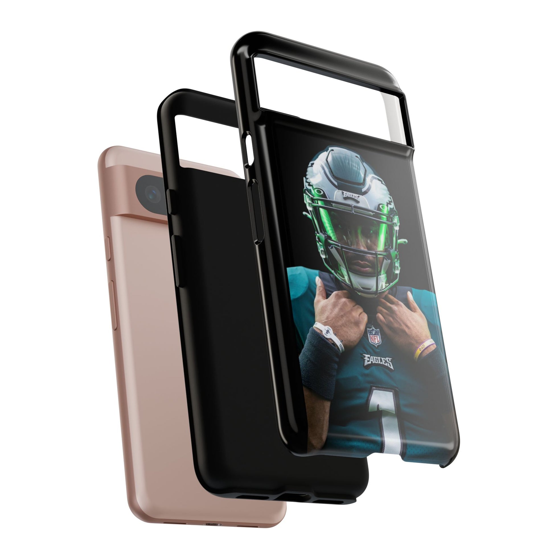 Eagles Football Jalen Hurts Tough Cases for iPhones, Samsung, and Pixel