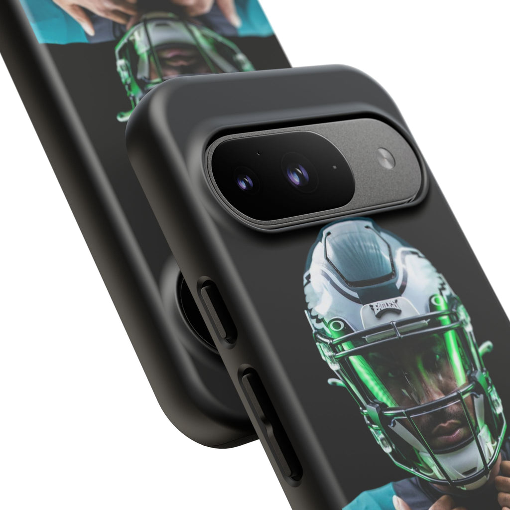 Eagles Football Jalen Hurts Tough Cases for iPhones, Samsung, and Pixel