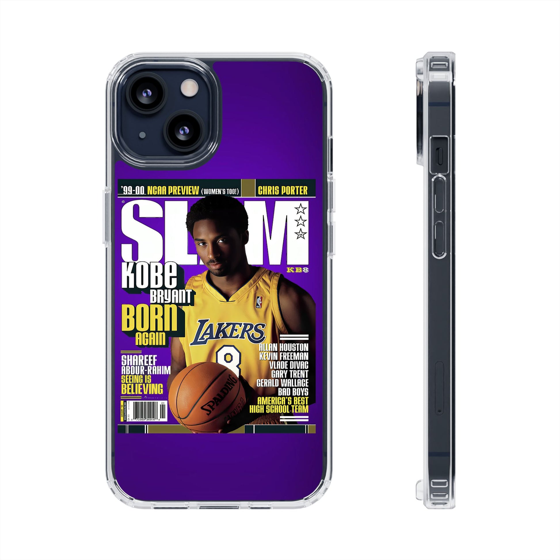 SLAM Cover Kobe Basketball Inspired design Clear Phone Cases