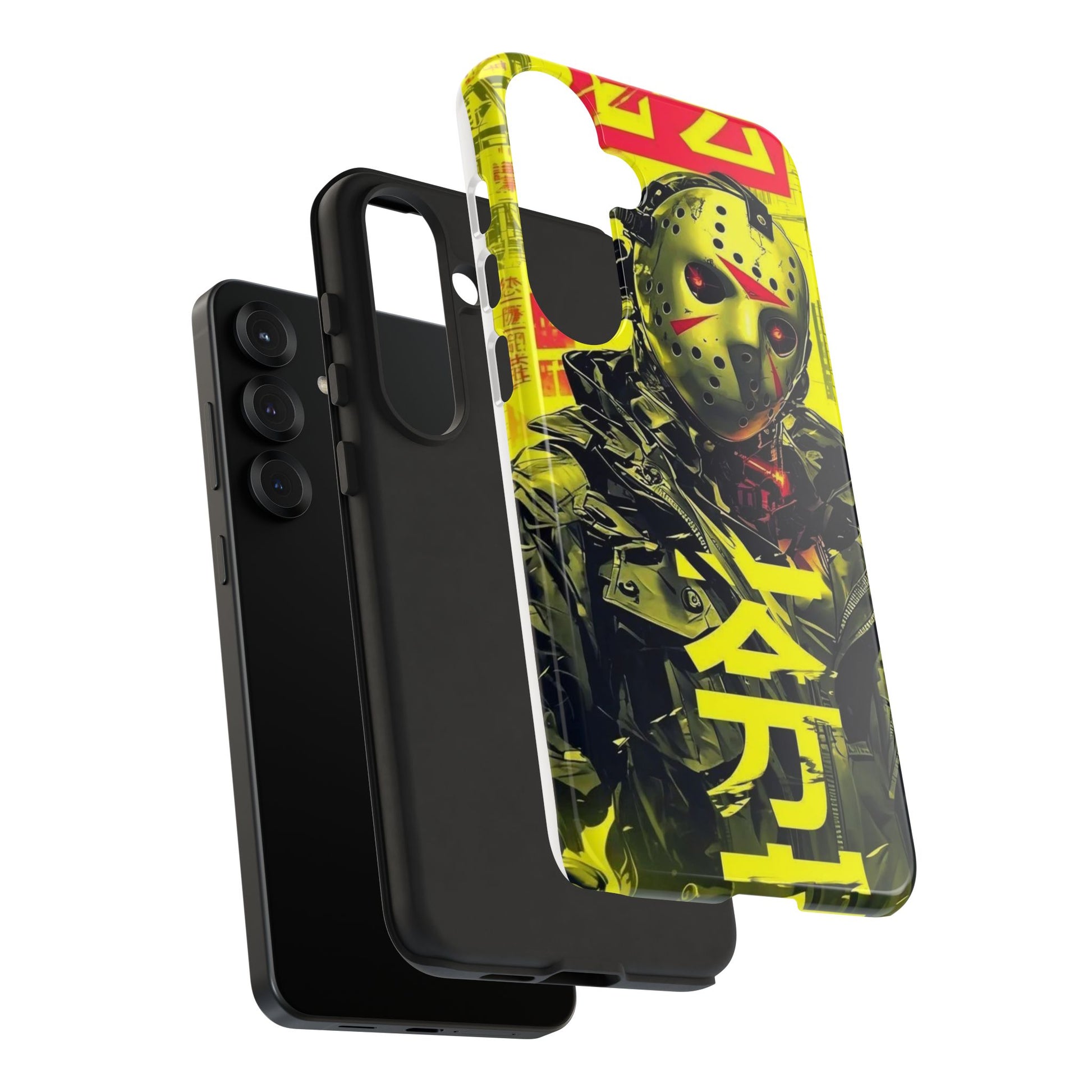 Cyberpunk X Jason Voorhees Tough Cases for iPhones, Samsung, and Pixel