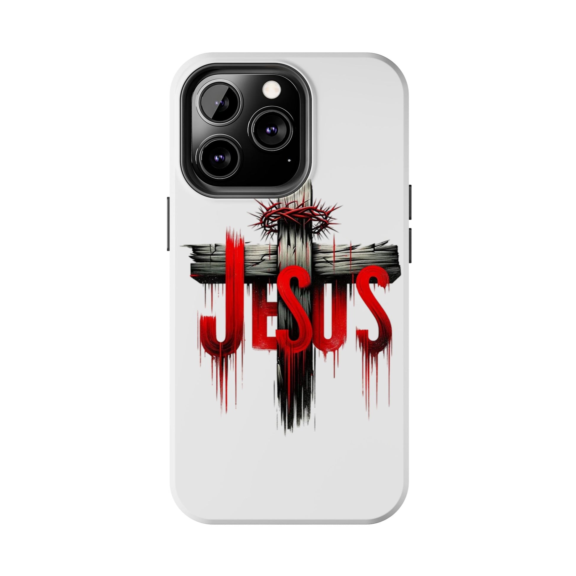 Jesus Cross and Crown Christian Theme Phone Cases for iPhones & Samsung Phones