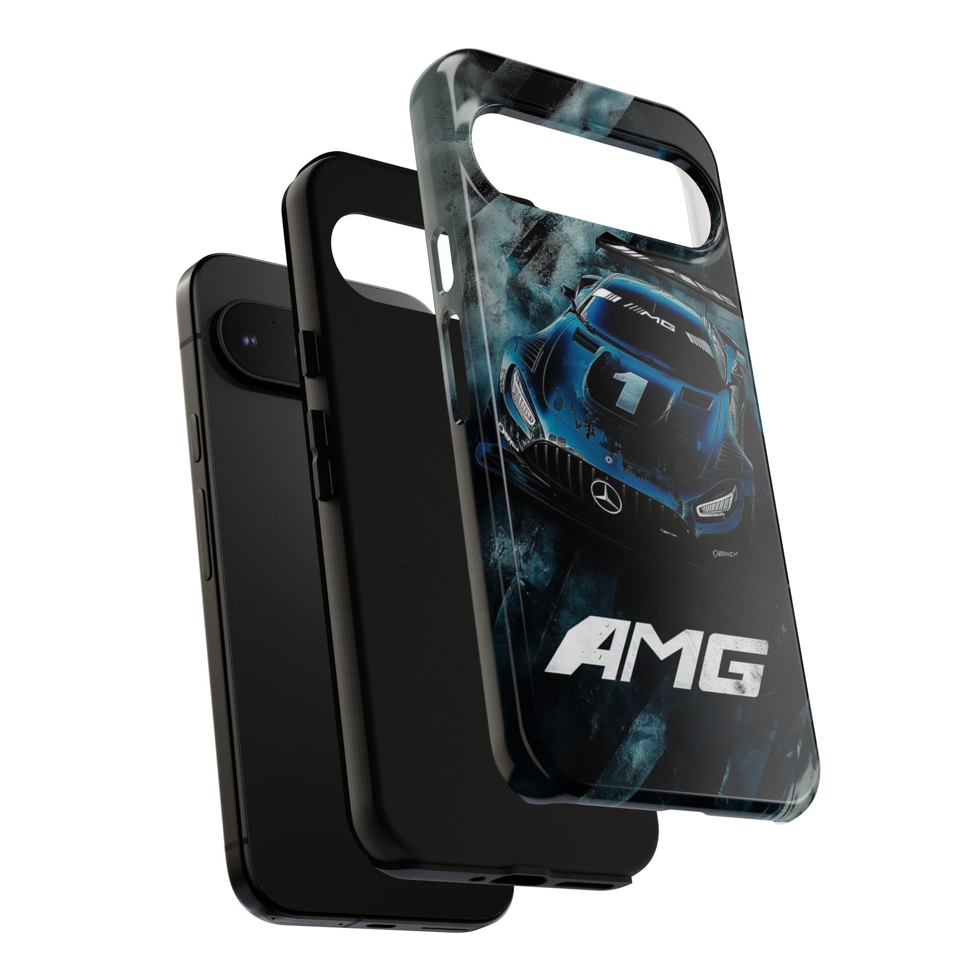 Mercedes AMG Racing Car Tough Cases for iPhones, Samsung, and Pixel