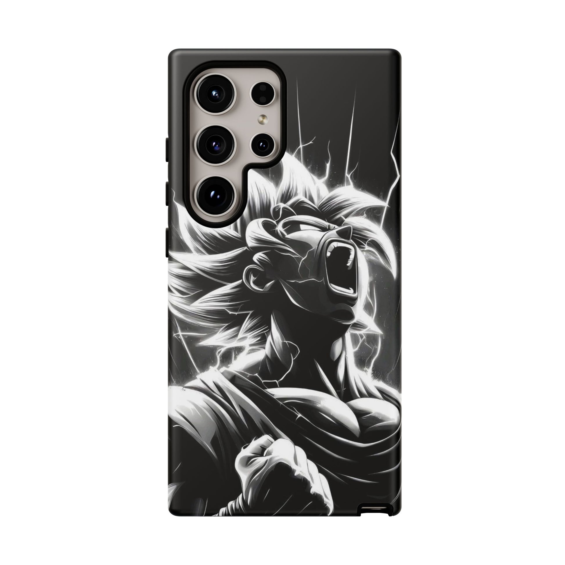 Anime Saiyan Rage Dragon ball Z Tough Cases for iPhones, Samsung, and Pixel