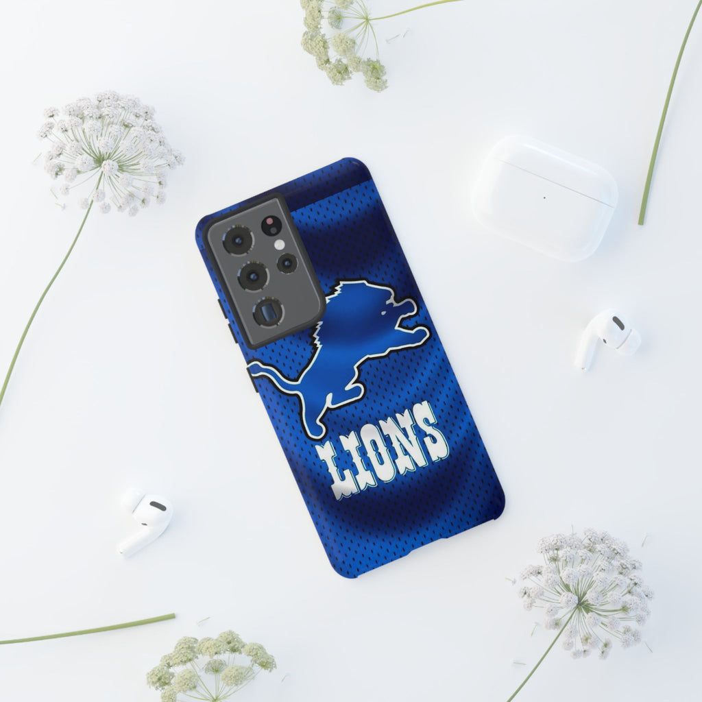 Detroit Lions Football Jersey Phone Case, Tough Cases for iPhones, Samsung, and Pixel