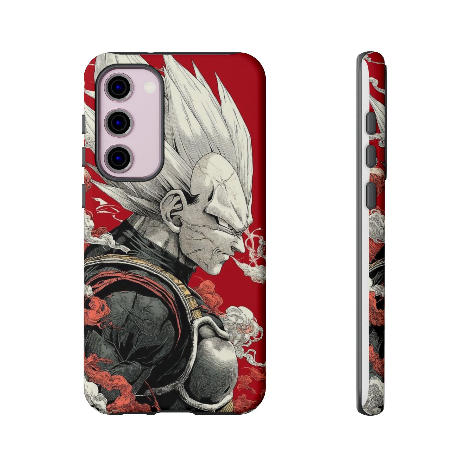 Dragon Ball Z Vegeta Anime Tough Cases for iPhones, Samsung, and Pixel