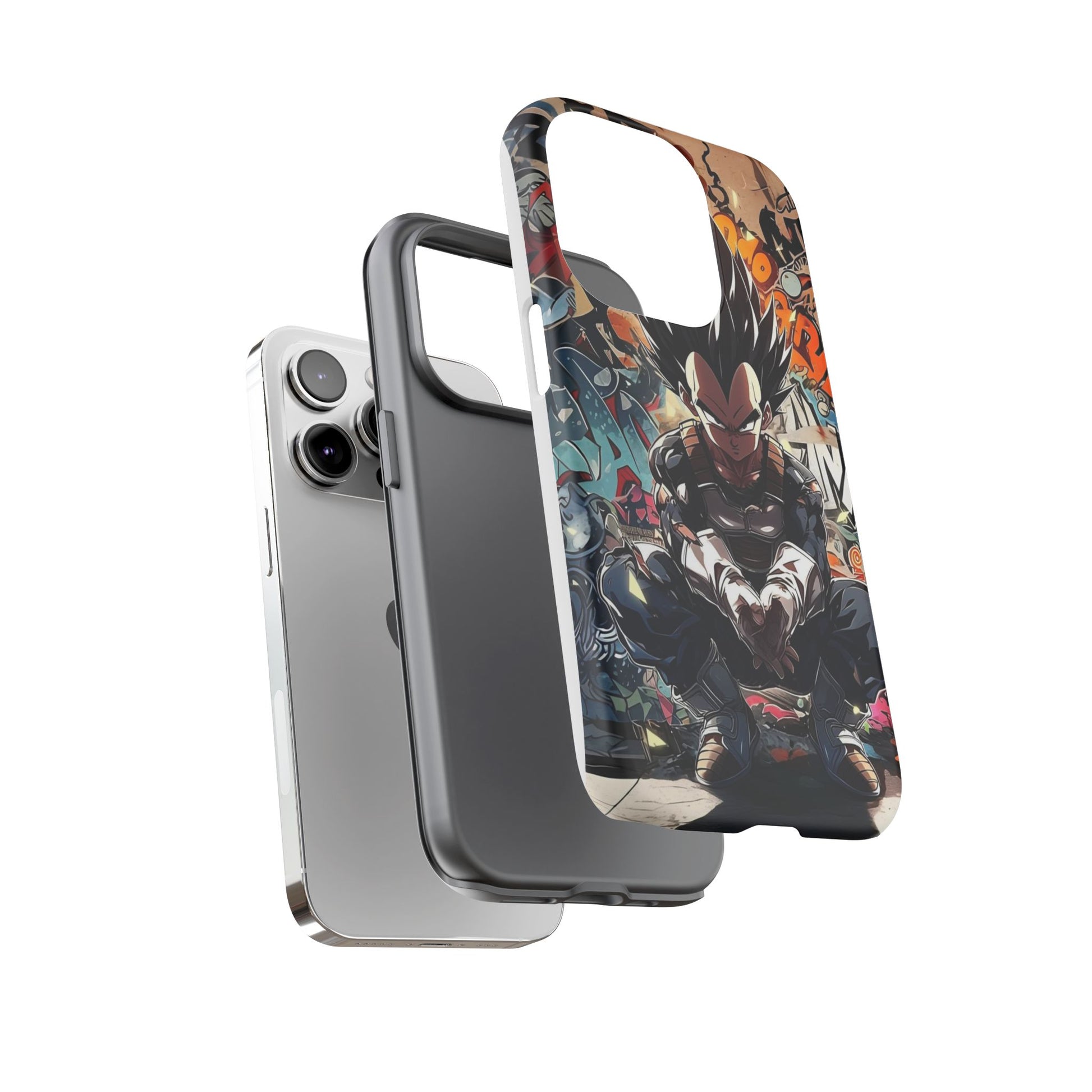 Anime Vegeta Dragon ball Z Tough Cases for iPhones, Samsung, and Pixel