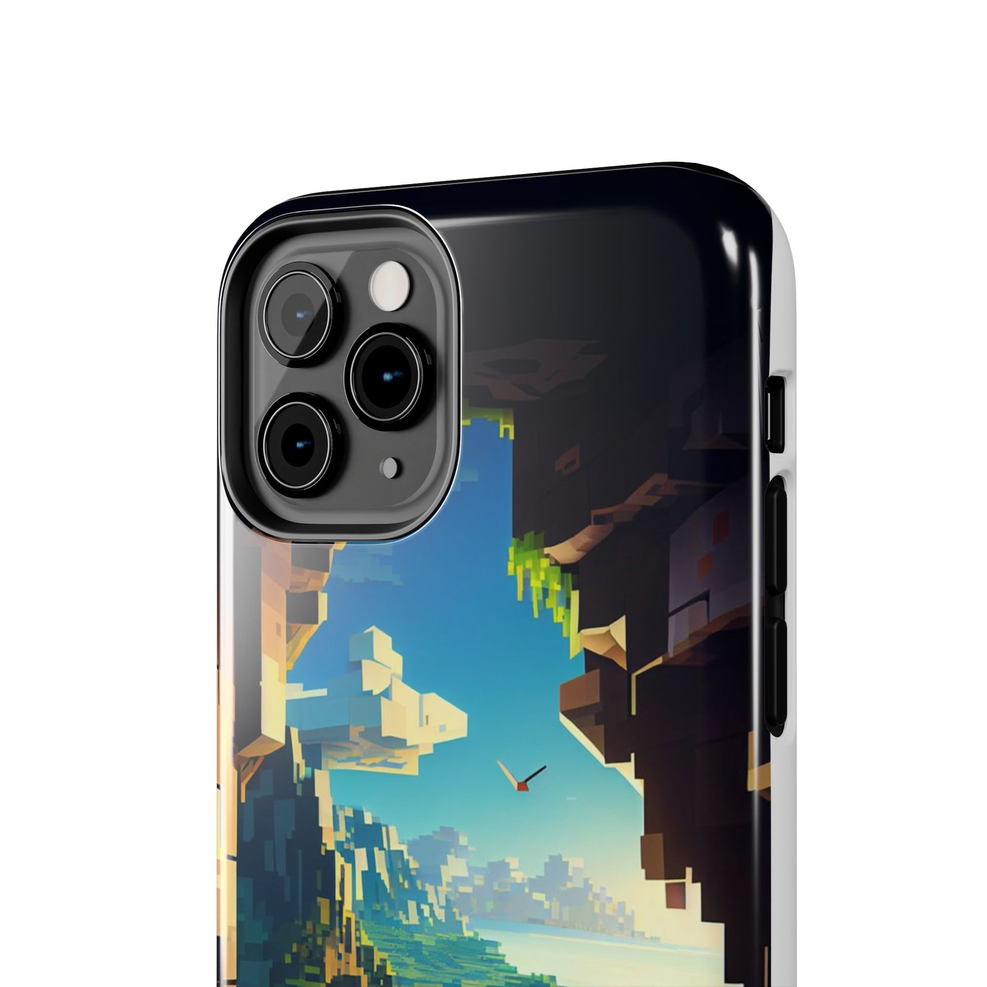 World of Minecraft Tough Phone Cases for Iphones & Samsung Phones Durable