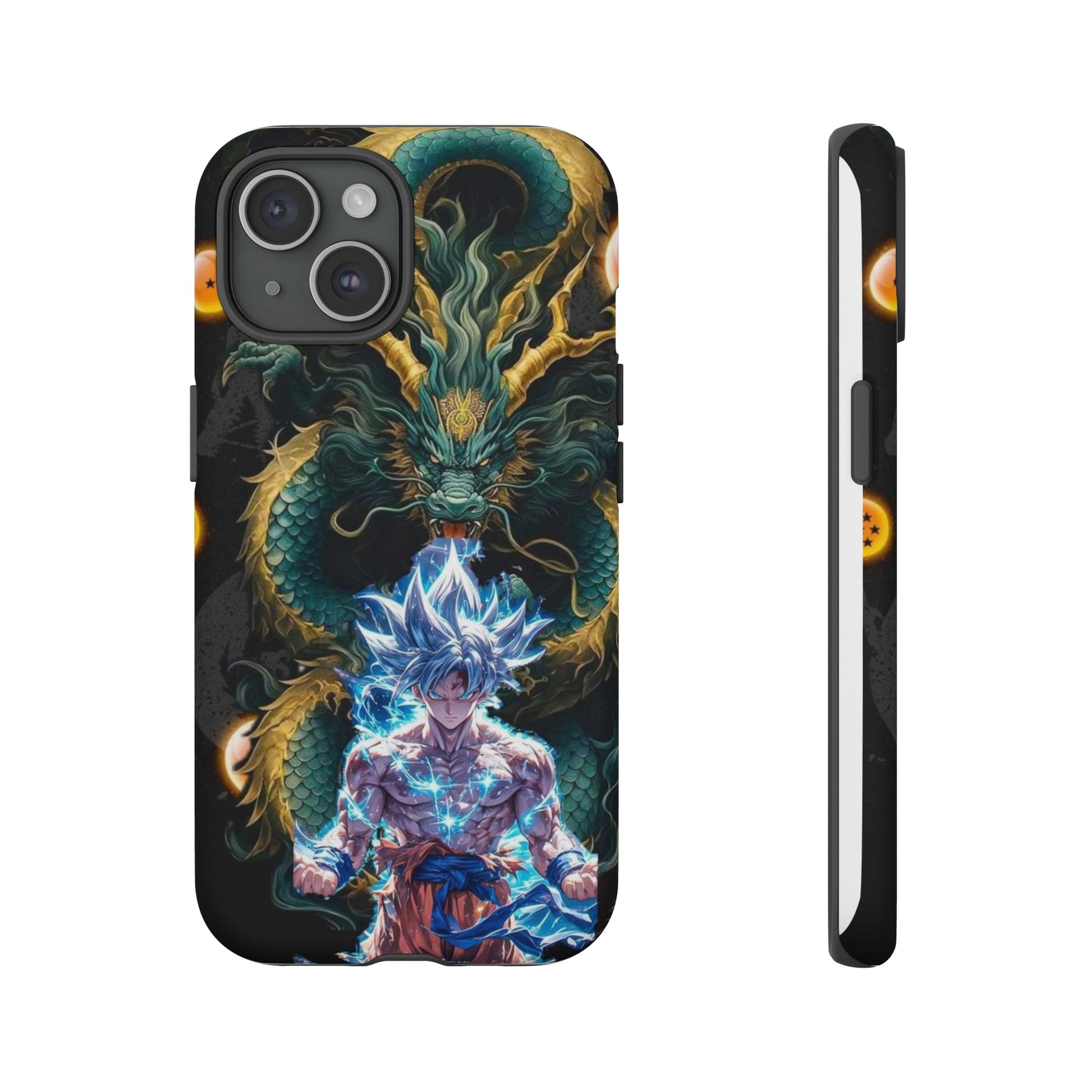 Anime Goku x Shenron Dragonball Z Tough Cases for iPhones, Samsung, and Pixel