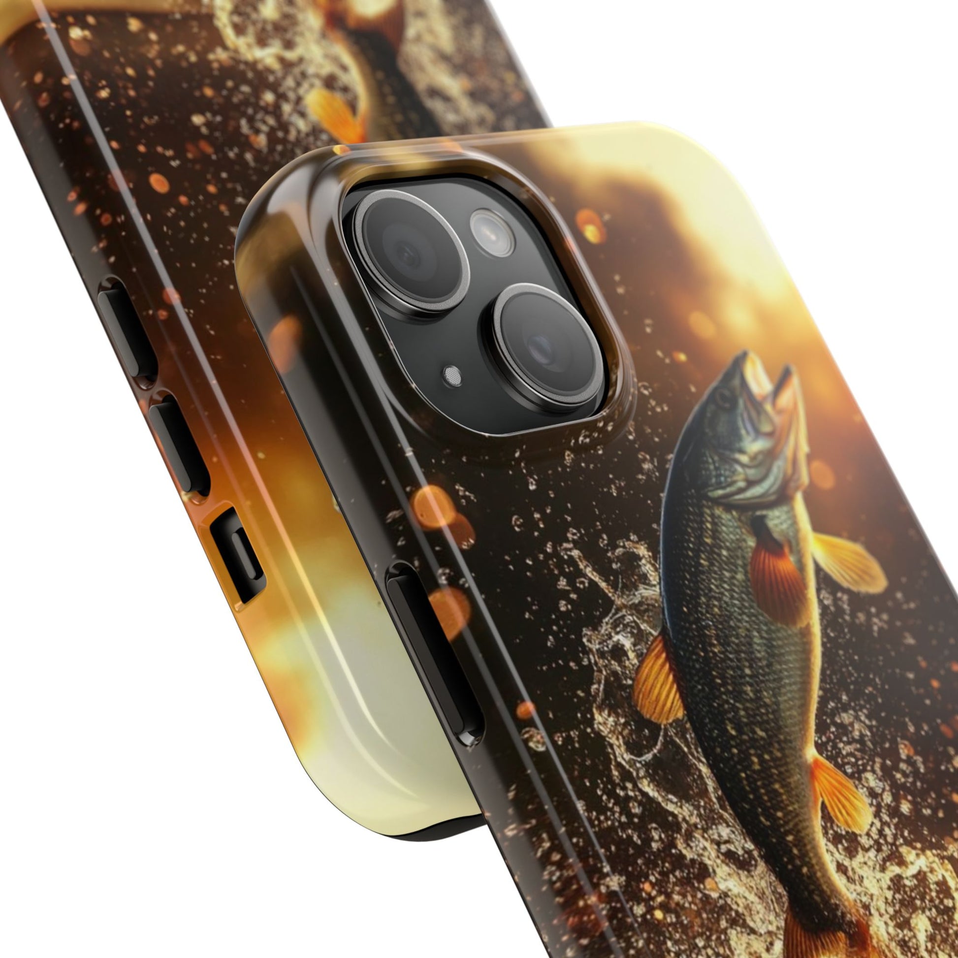Jumping Bass Fish Theme Phone Cases for iPhones & Samsung Phones