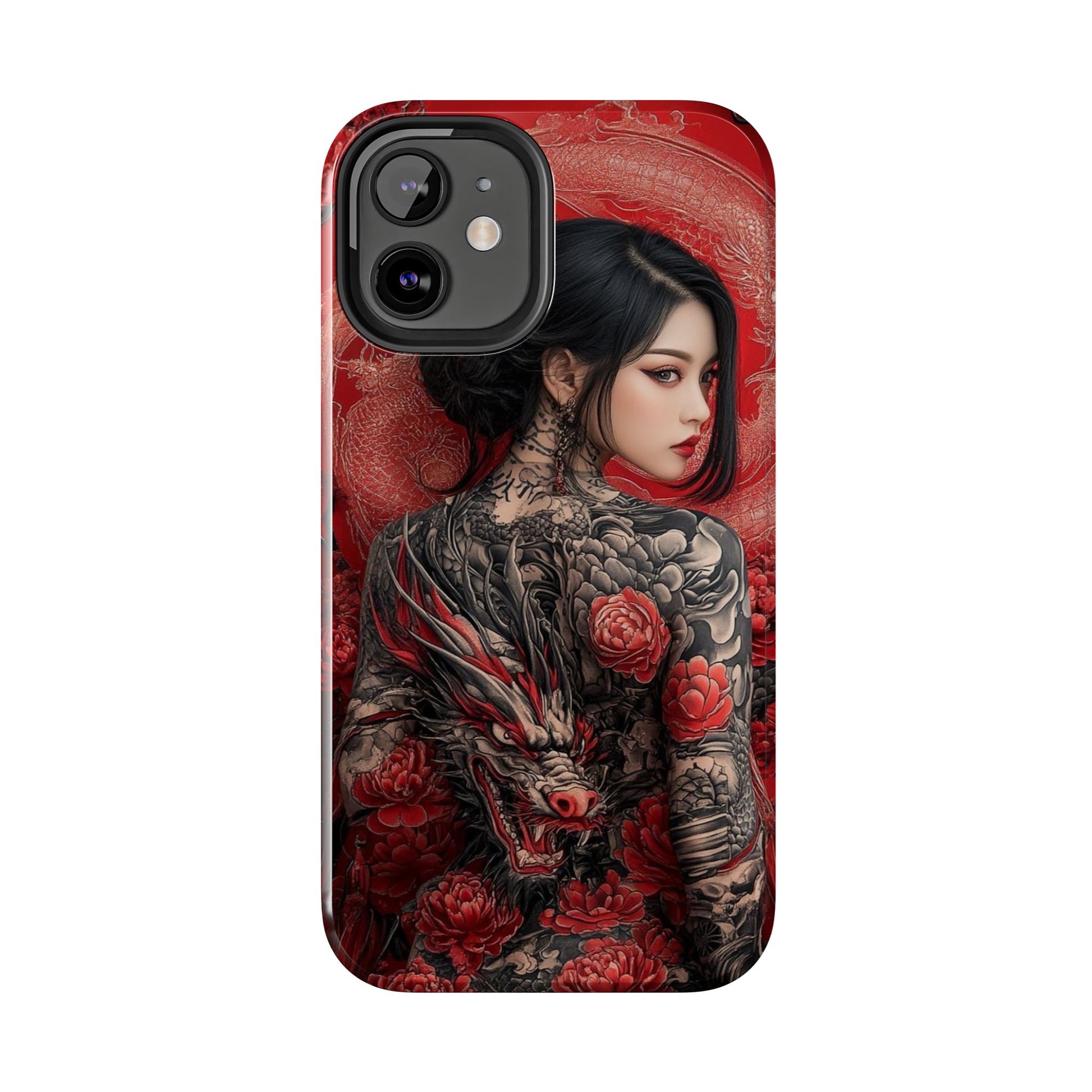 Japanese Geisha Tattooed Girl Phone Cases for Iphones & Samsung Durable