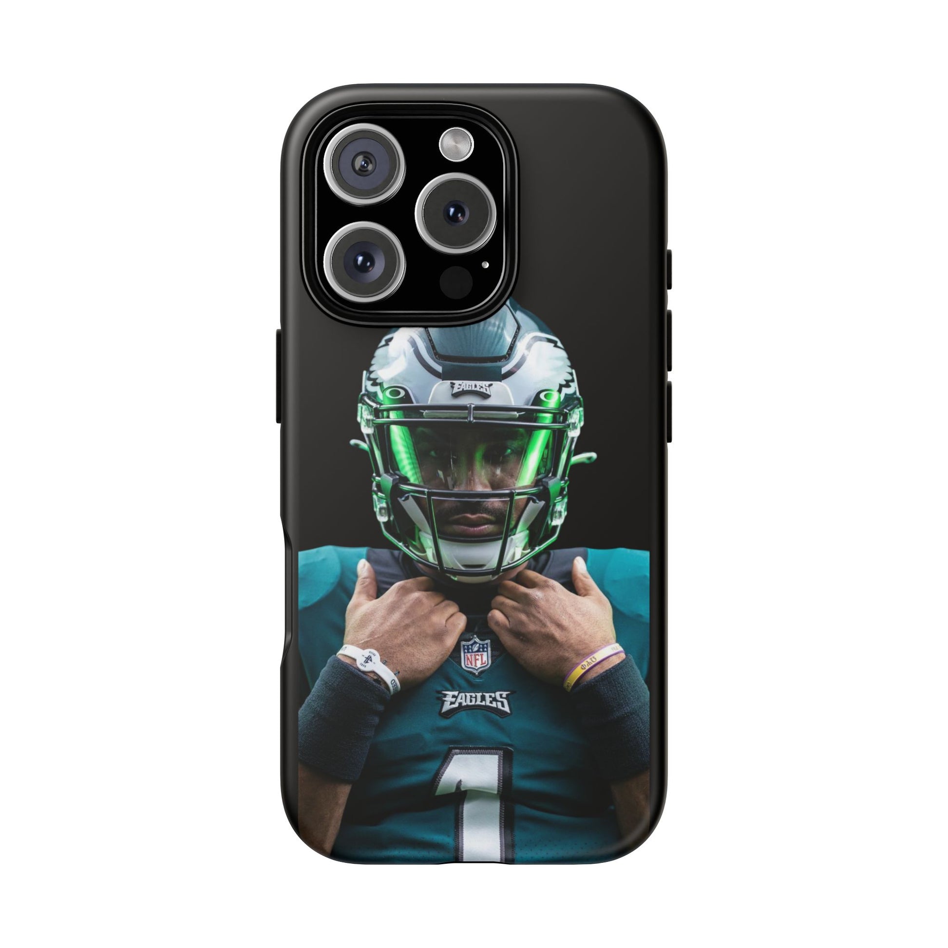 Eagles Football Jalen Hurts Tough Cases for iPhones, Samsung, and Pixel