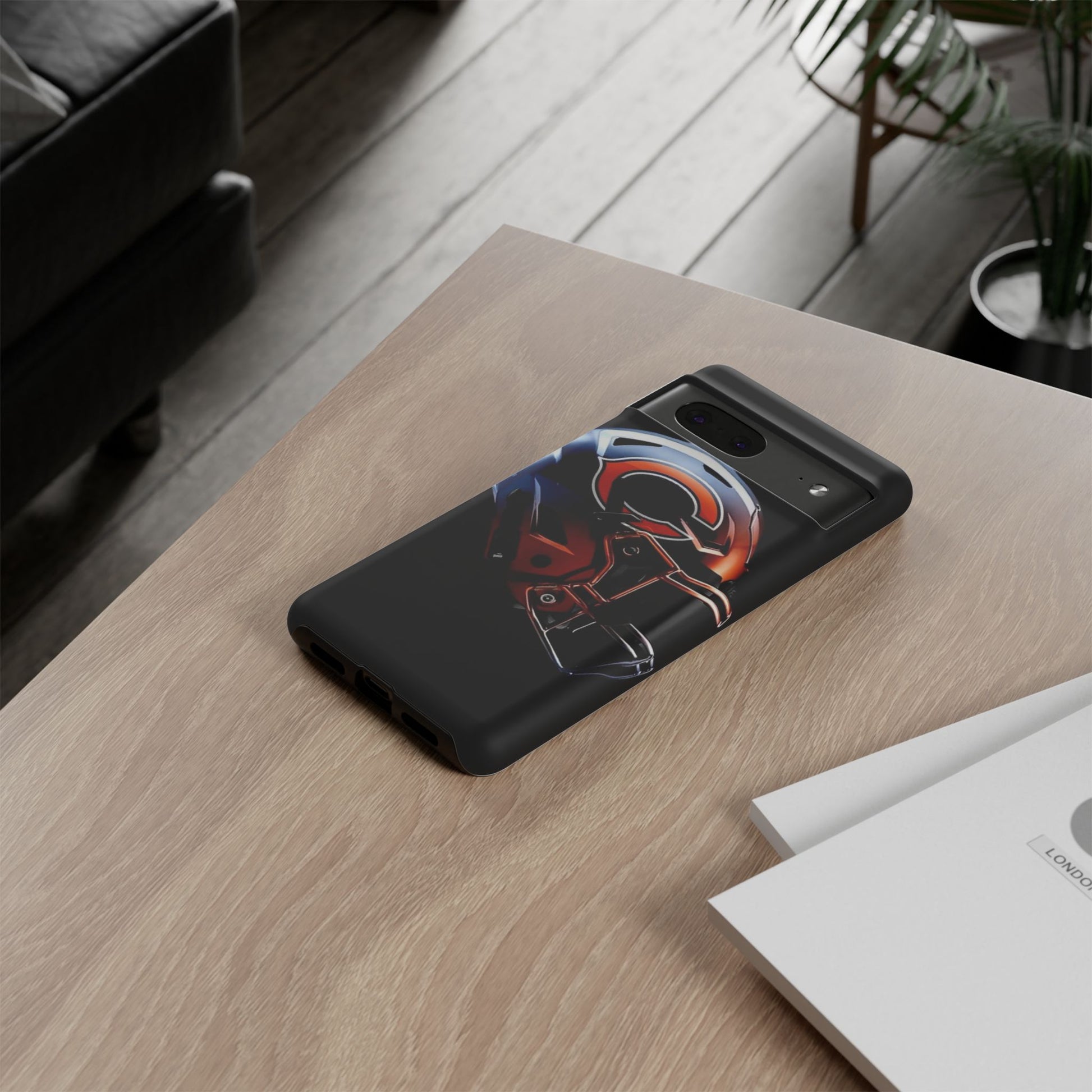 Football Helmet Chicago Bears Phone Case, Tough Cases for iPhones, Samsung, and Pixel