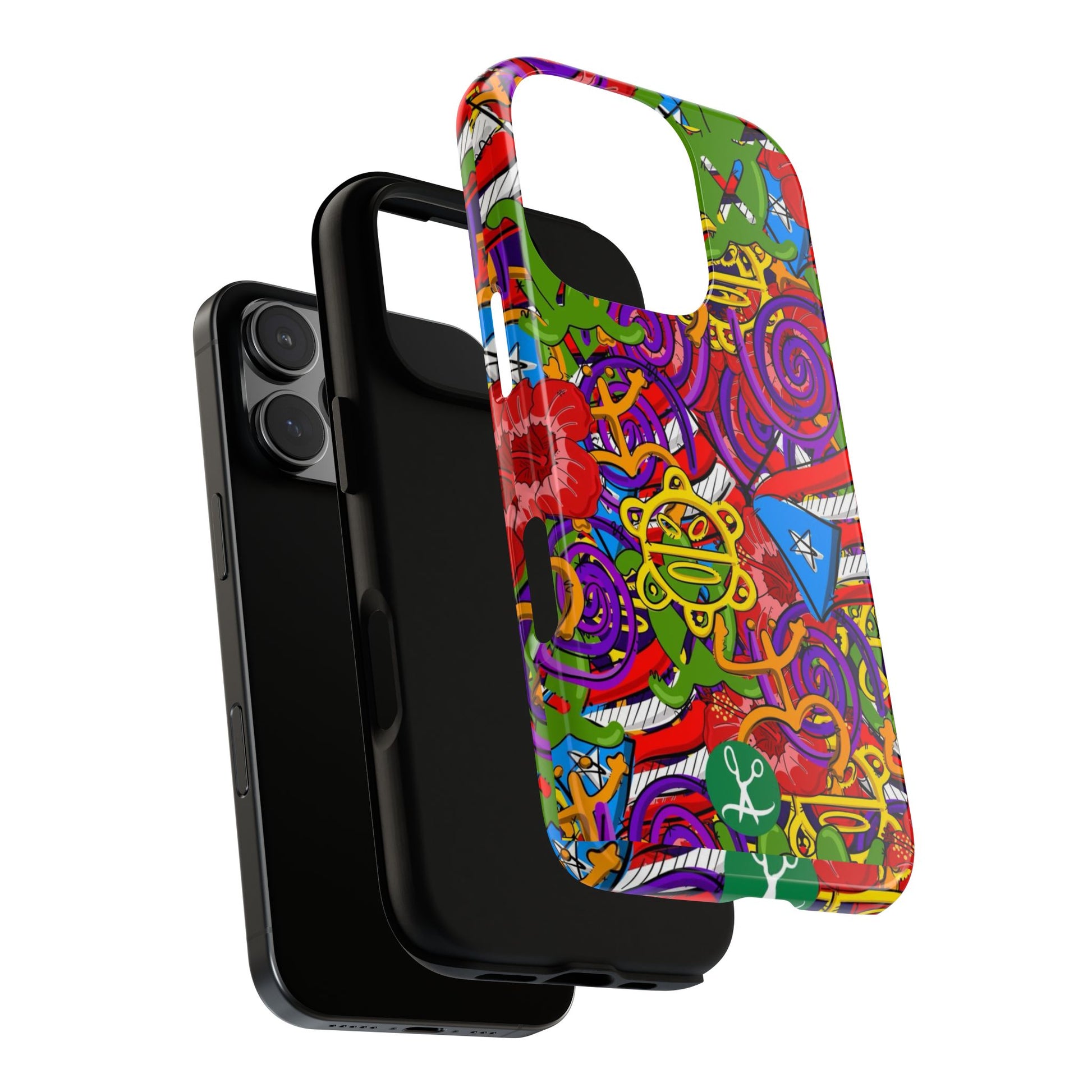 Puerto Rico Taino Tribal Art Tough Cases for iPhones, Samsung, and Pixel
