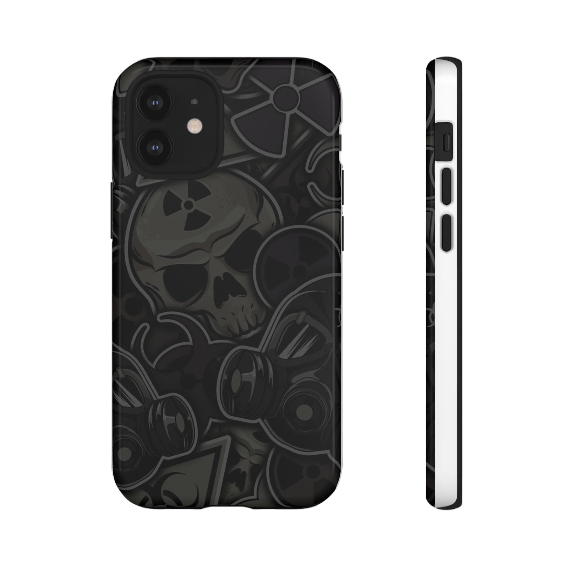 Tough Cases Phone Case, Edgy Skull Design Phone Cover, Gothic Cell Phone Shell
