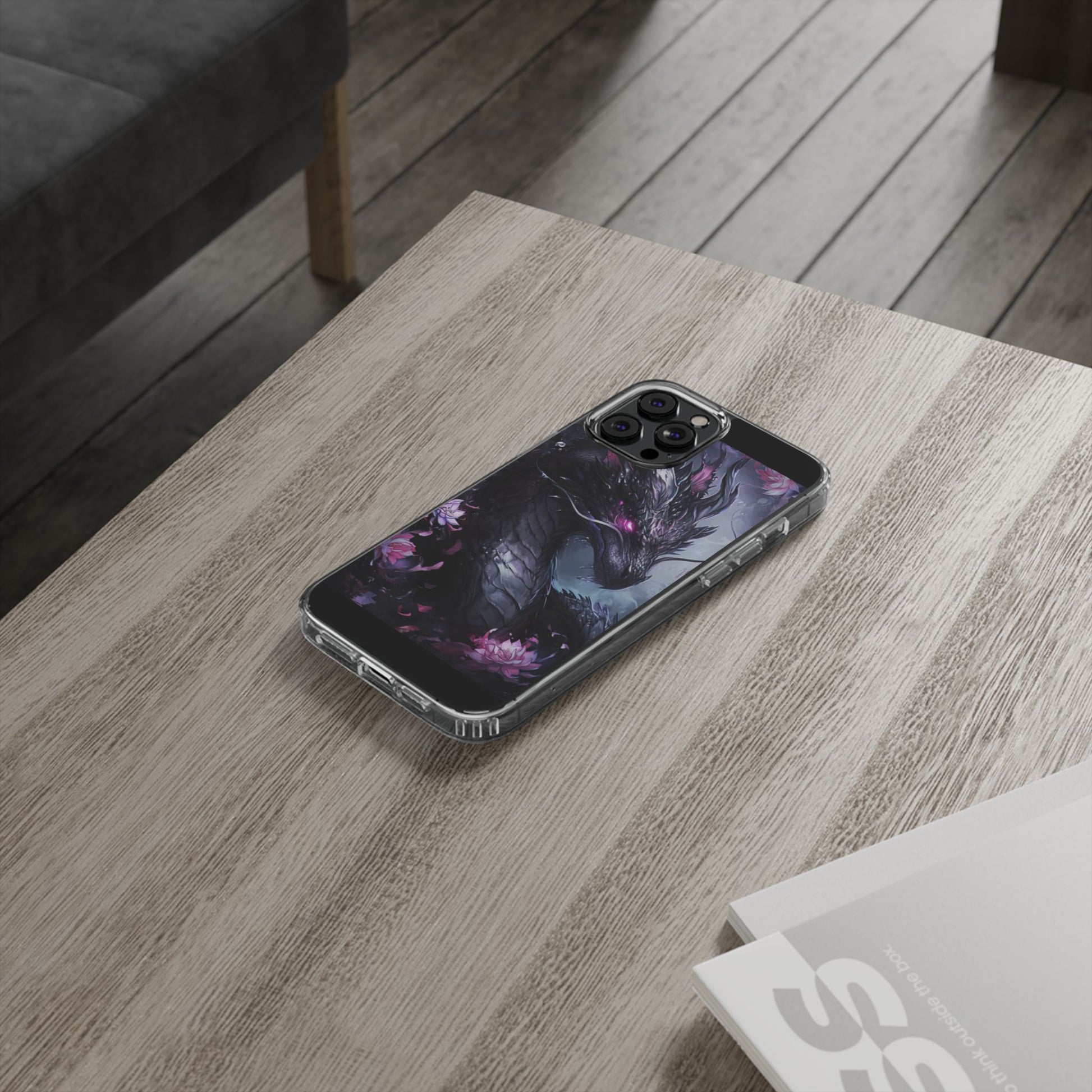 Phone Cases, Purple Dragon Design, iPhone Samsung Case, Protective Cover, Unique