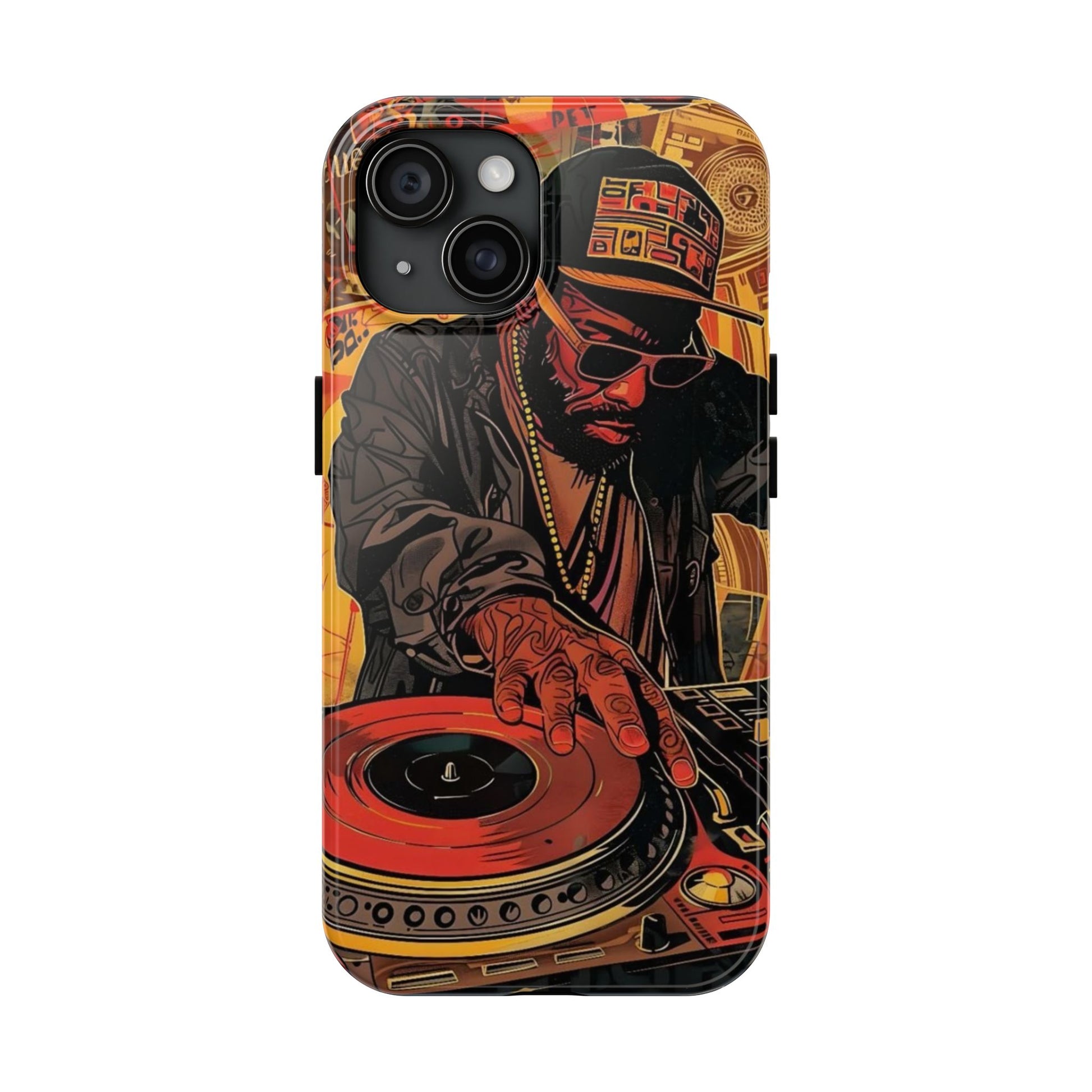 DJ on Turntables Hip Hop Phone Cases for Iphones & Samsung Phones